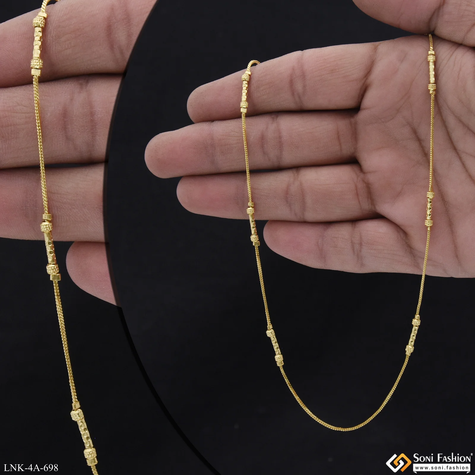 Graceful Design Gold Plated Chain for Ladies - Style A698 - Image 2