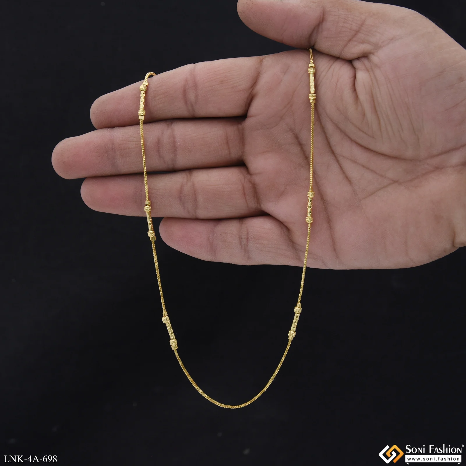 Graceful Design Gold Plated Chain for Ladies - Style A698 - Image 6