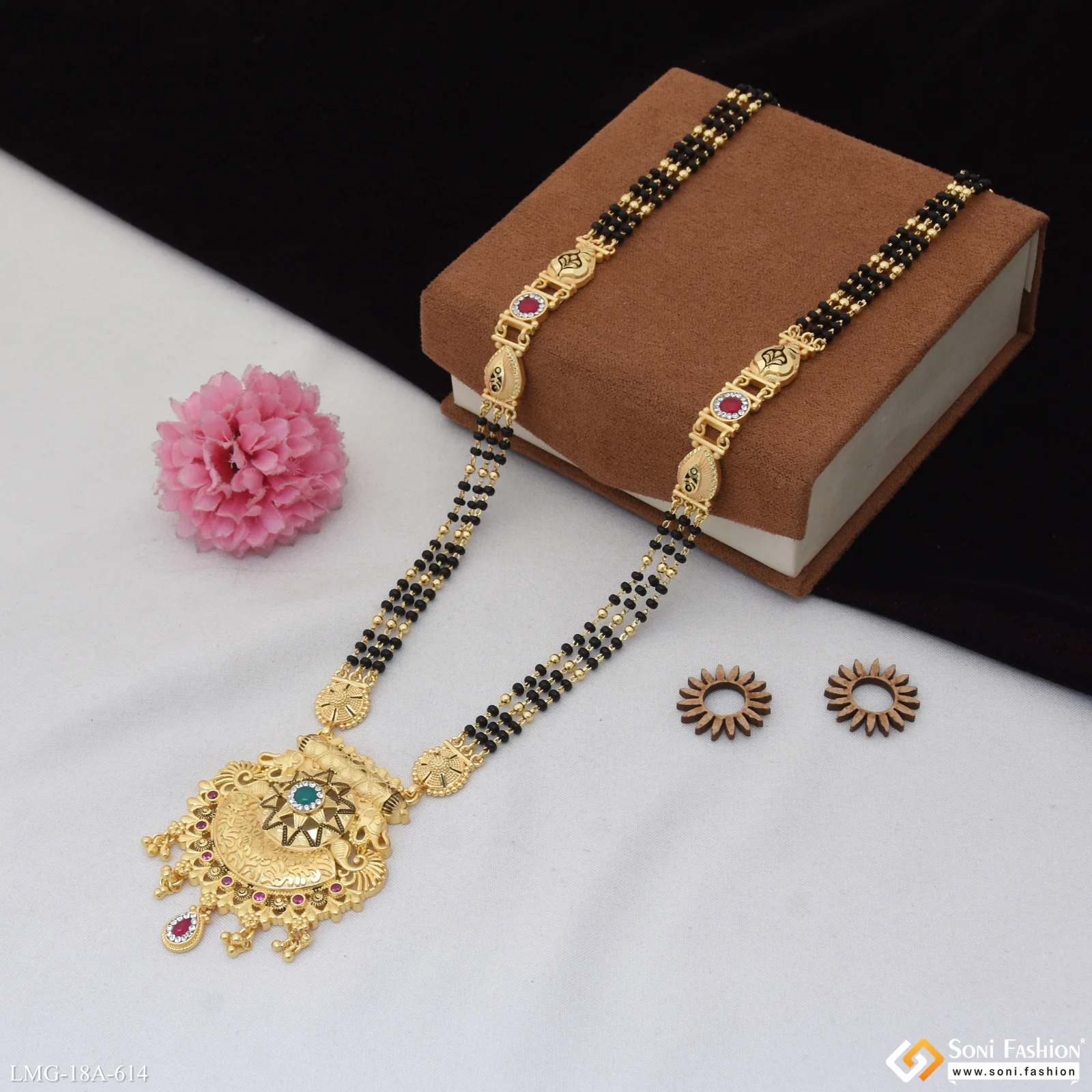 Graceful Design Gold Plated Mangalsutra for Women - Style A614 - Image 5
