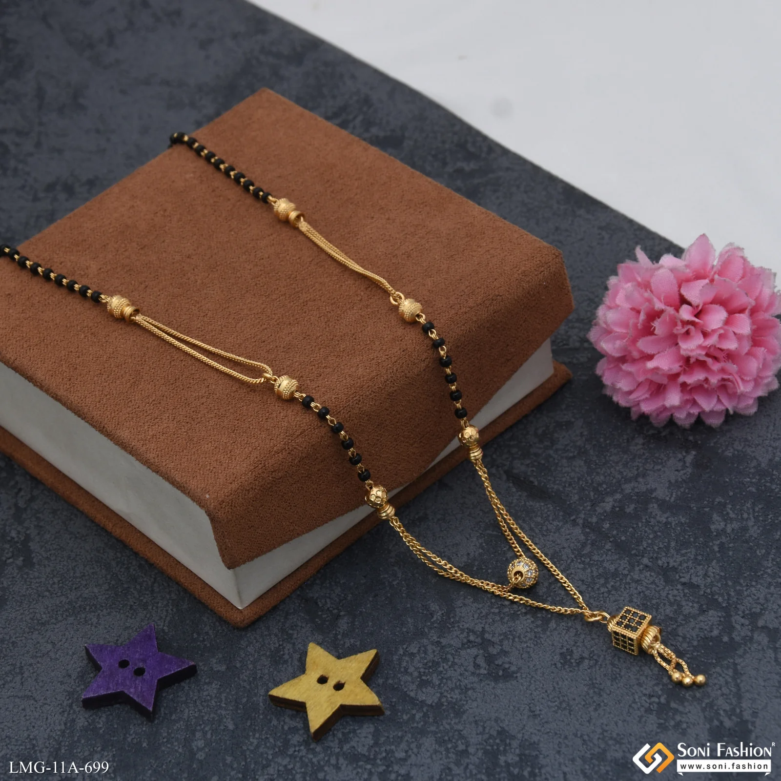 Graceful Design Gold Plated Mangalsutra for Women - Style A699 - Image 5