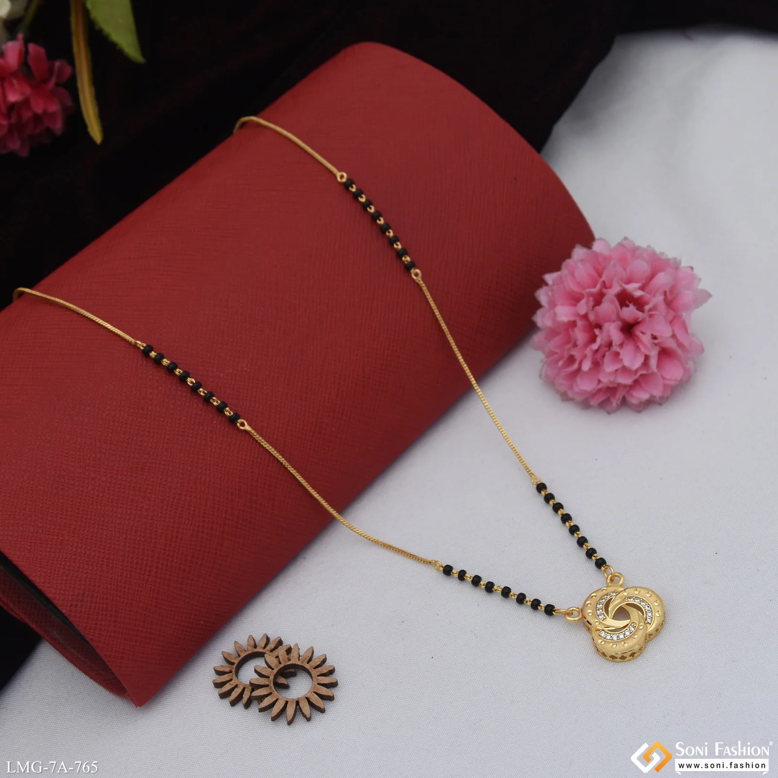 Graceful Design Gold Plated Mangalsutra for Women - Style A765 - Image 4