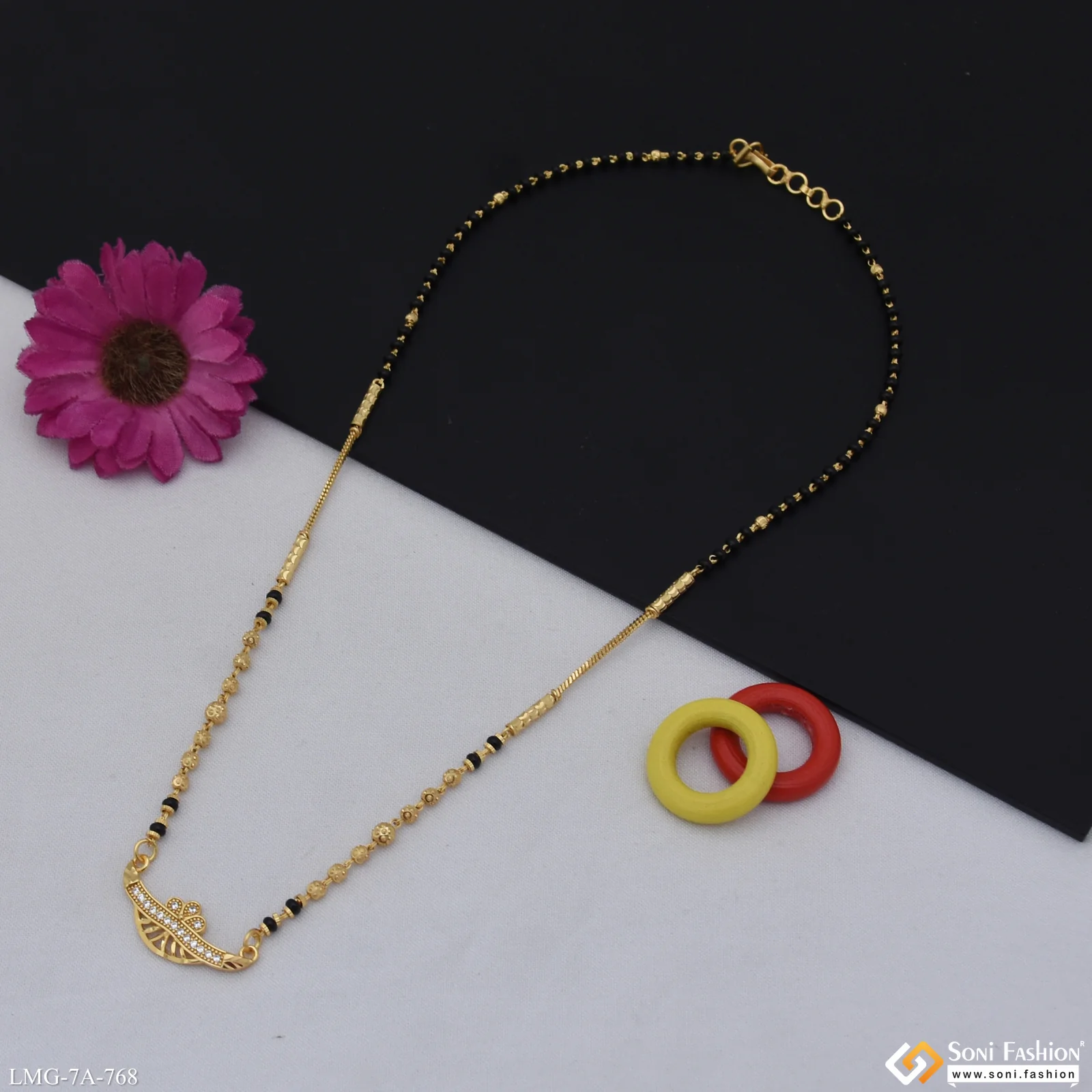 Graceful Design Gold Plated Mangalsutra for Women - Style A768 - Image 3