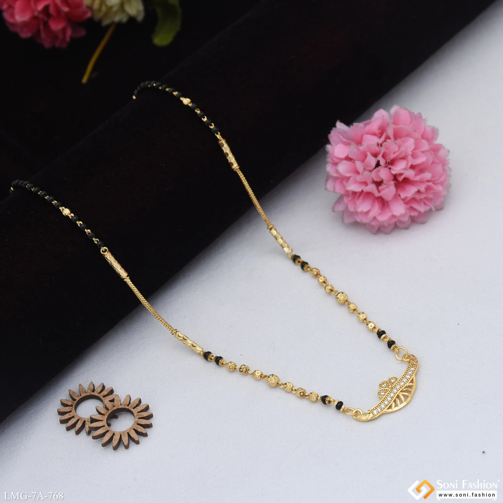 Graceful Design Gold Plated Mangalsutra for Women - Style A768 - Image 4
