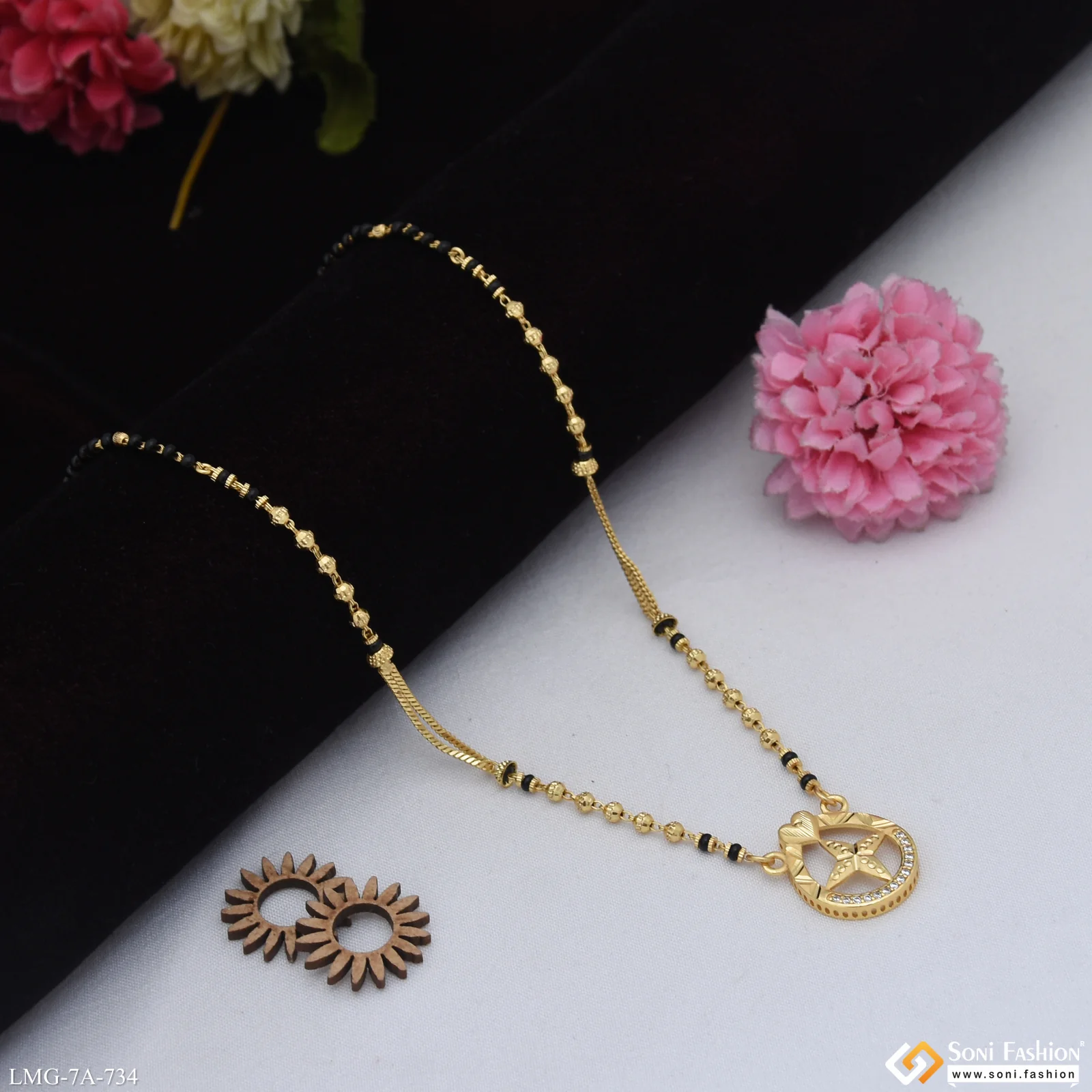 Hand-Crafted Design Gold Plated Mangalsutra for Women - Style A734 - Image 4
