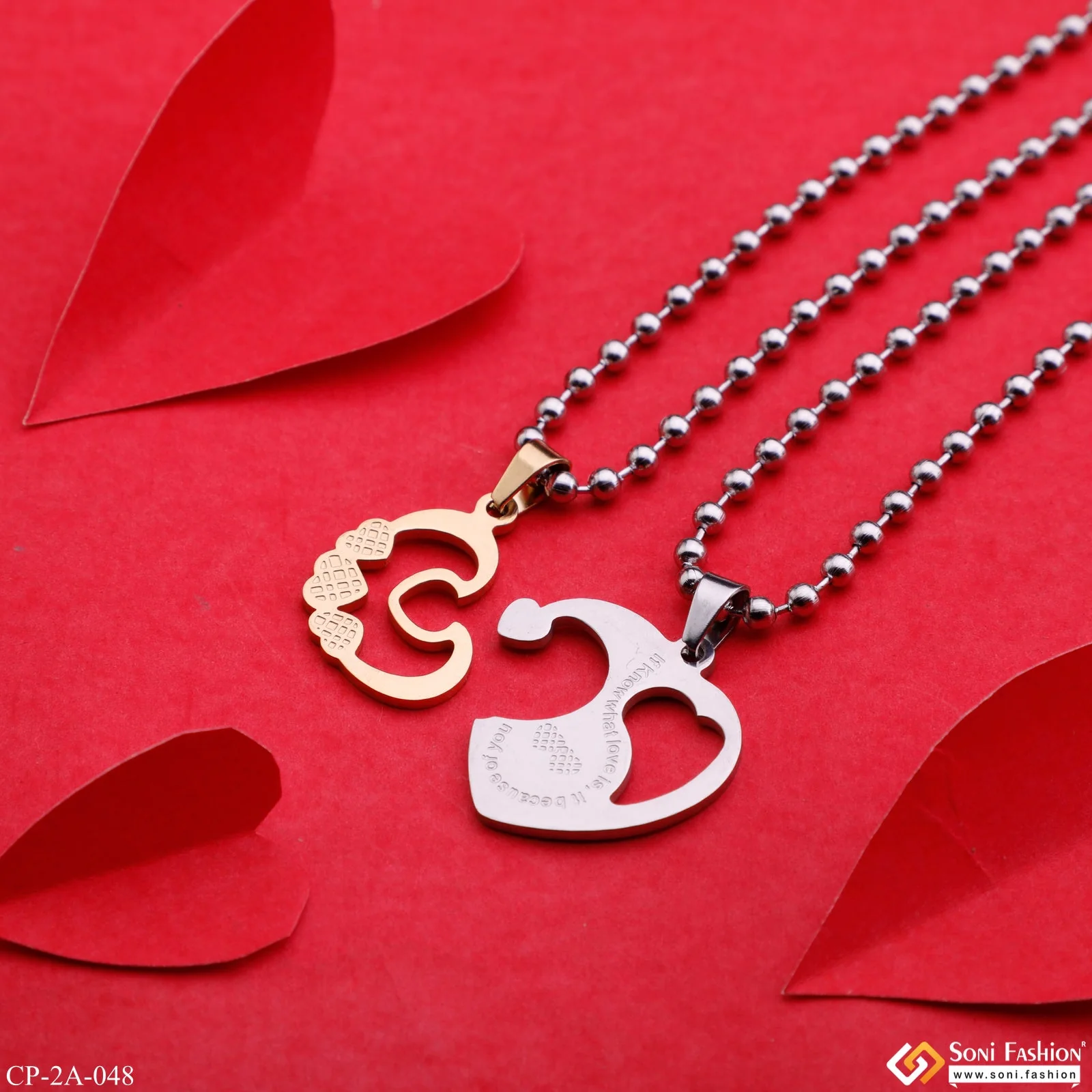 Hearts into Heart - Best Love Couple Friendship Valentine's Day Gift - Style A048 - Image 2
