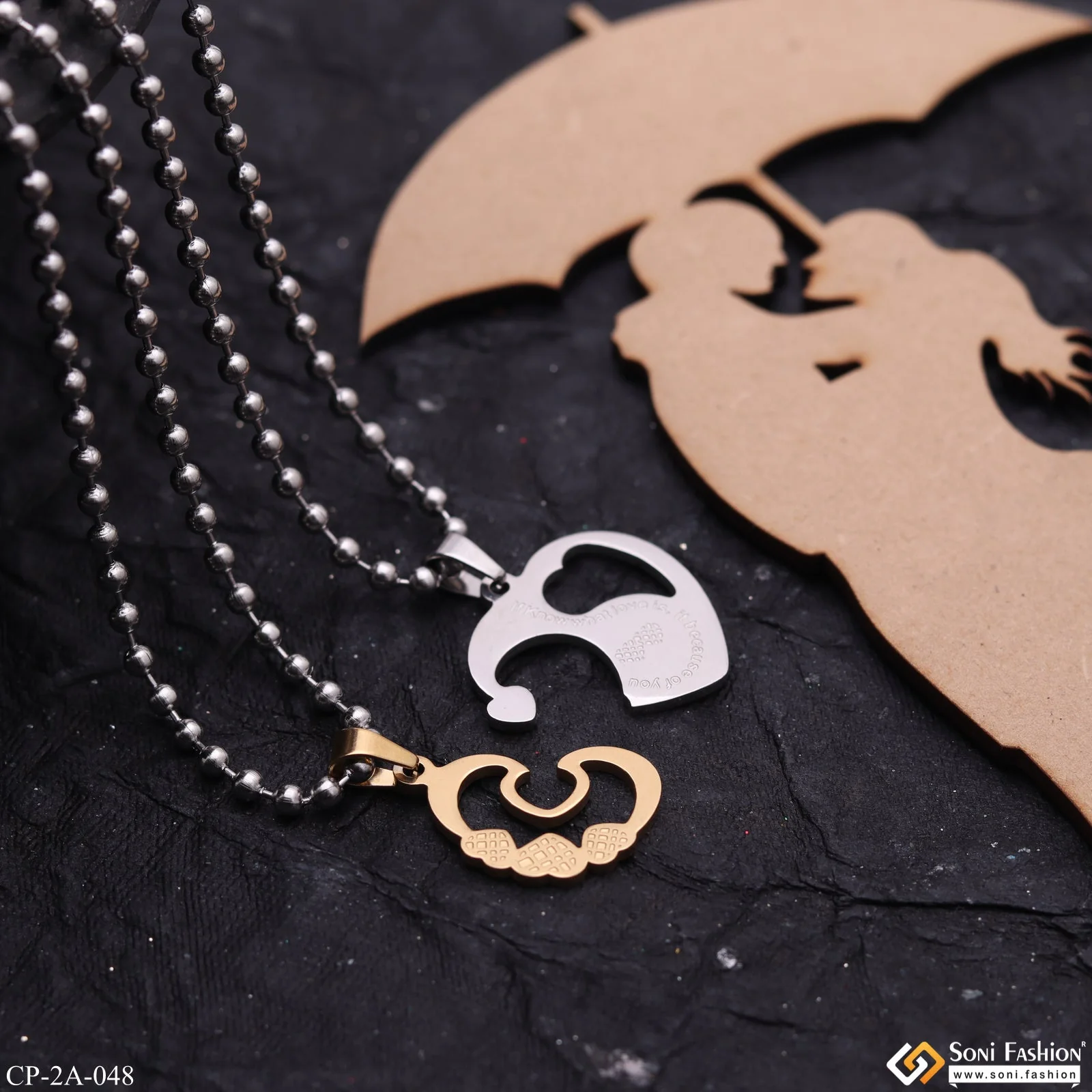 Hearts into Heart - Best Love Couple Friendship Valentine's Day Gift - Style A048 - Image 3
