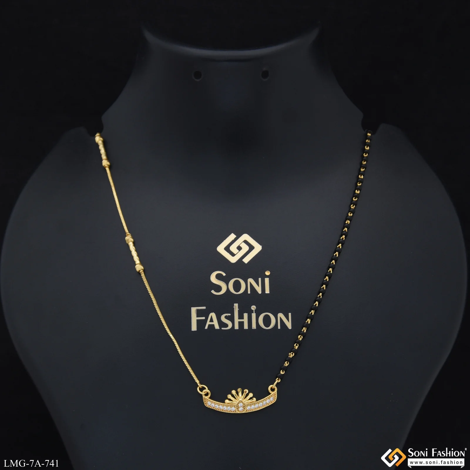 High-Class Design Gold Plated Mangalsutra for Women - Style A741