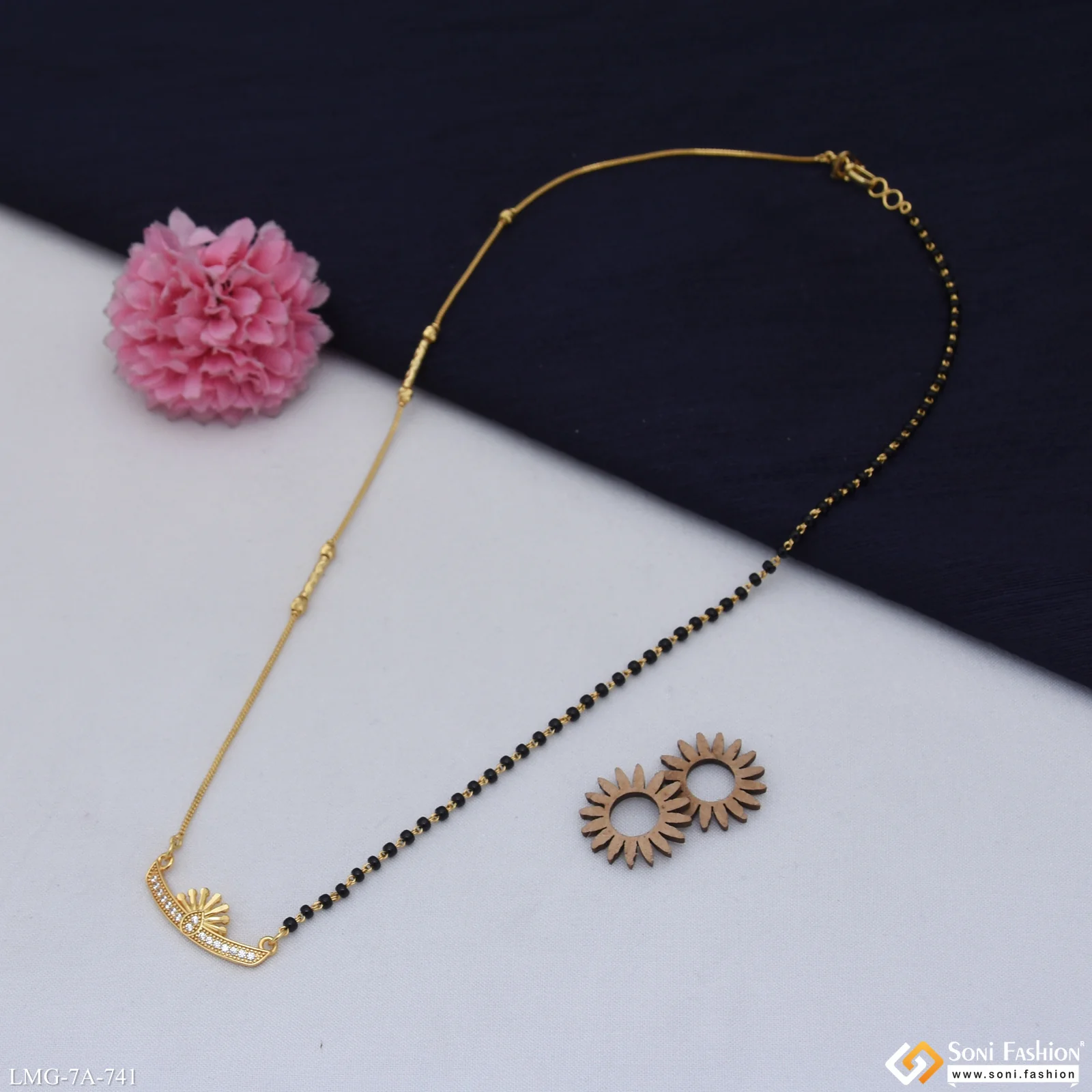 High-Class Design Gold Plated Mangalsutra for Women - Style A741 - Image 2