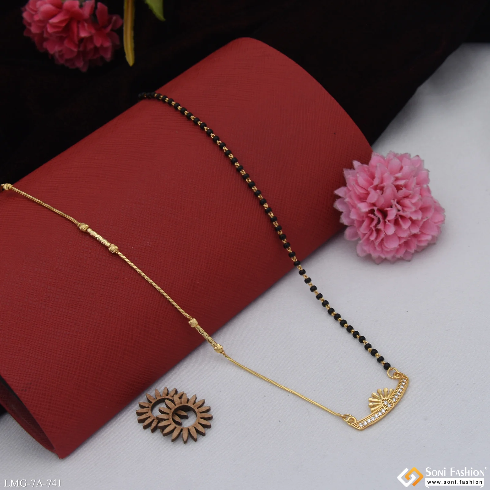 High-Class Design Gold Plated Mangalsutra for Women - Style A741 - Image 3