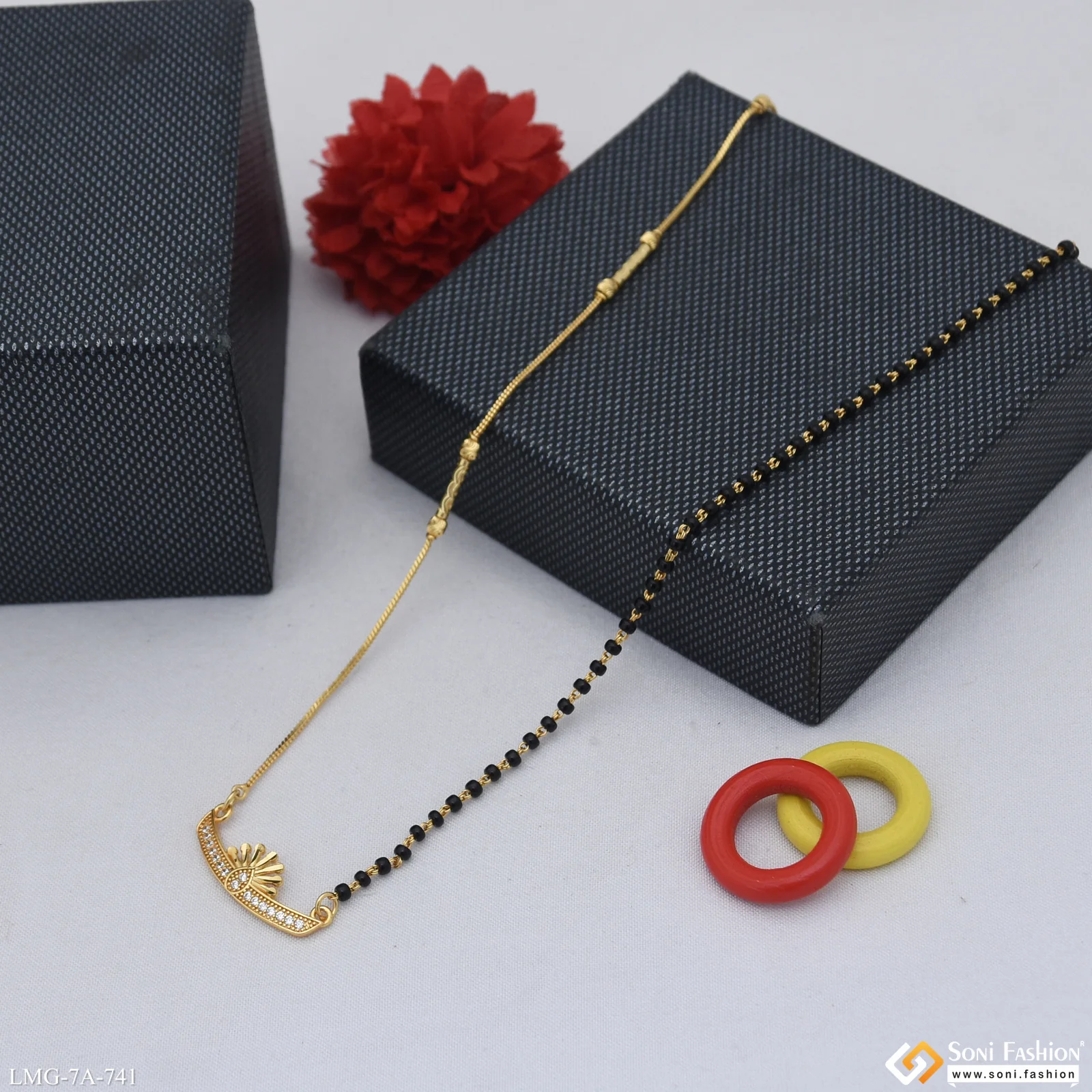 High-Class Design Gold Plated Mangalsutra for Women - Style A741 - Image 5