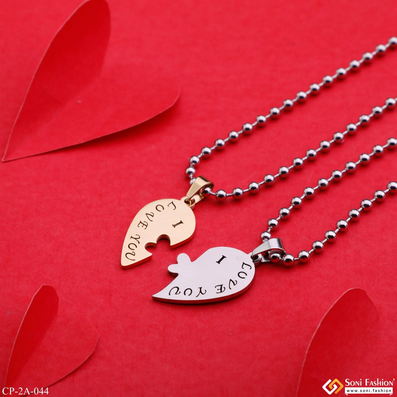I Love You in Heart Best Love Couple Friendship Valentine's Day Gift - Style A044 - Image 3