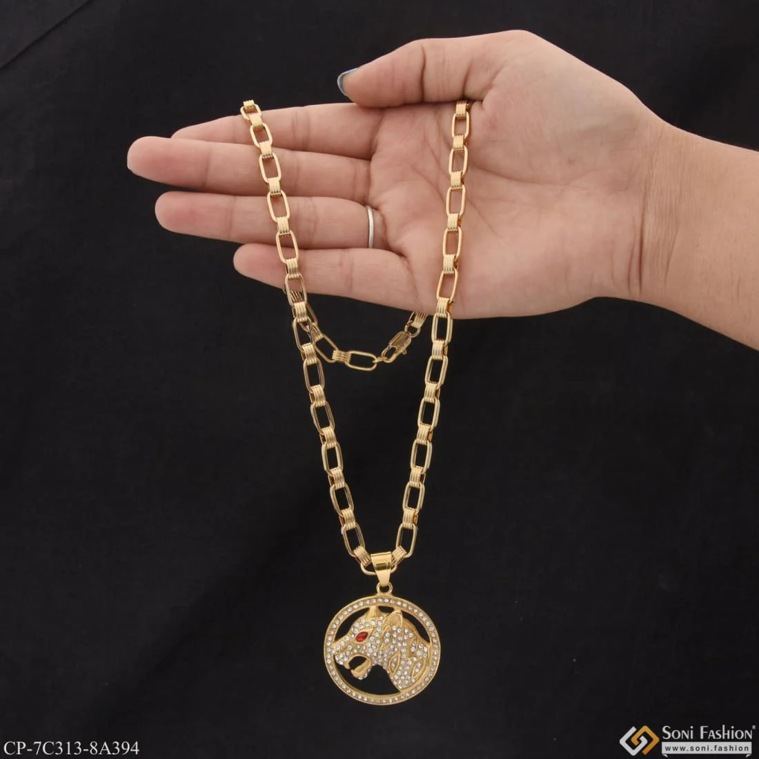 Jaguar Distinctive Design Best Quality Chain Pendant Combo for Men (CP-C313-A394) - Image 2