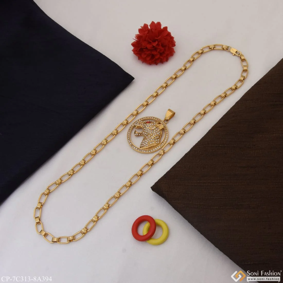 Jaguar Distinctive Design Best Quality Chain Pendant Combo for Men (CP-C313-A394) - Image 5