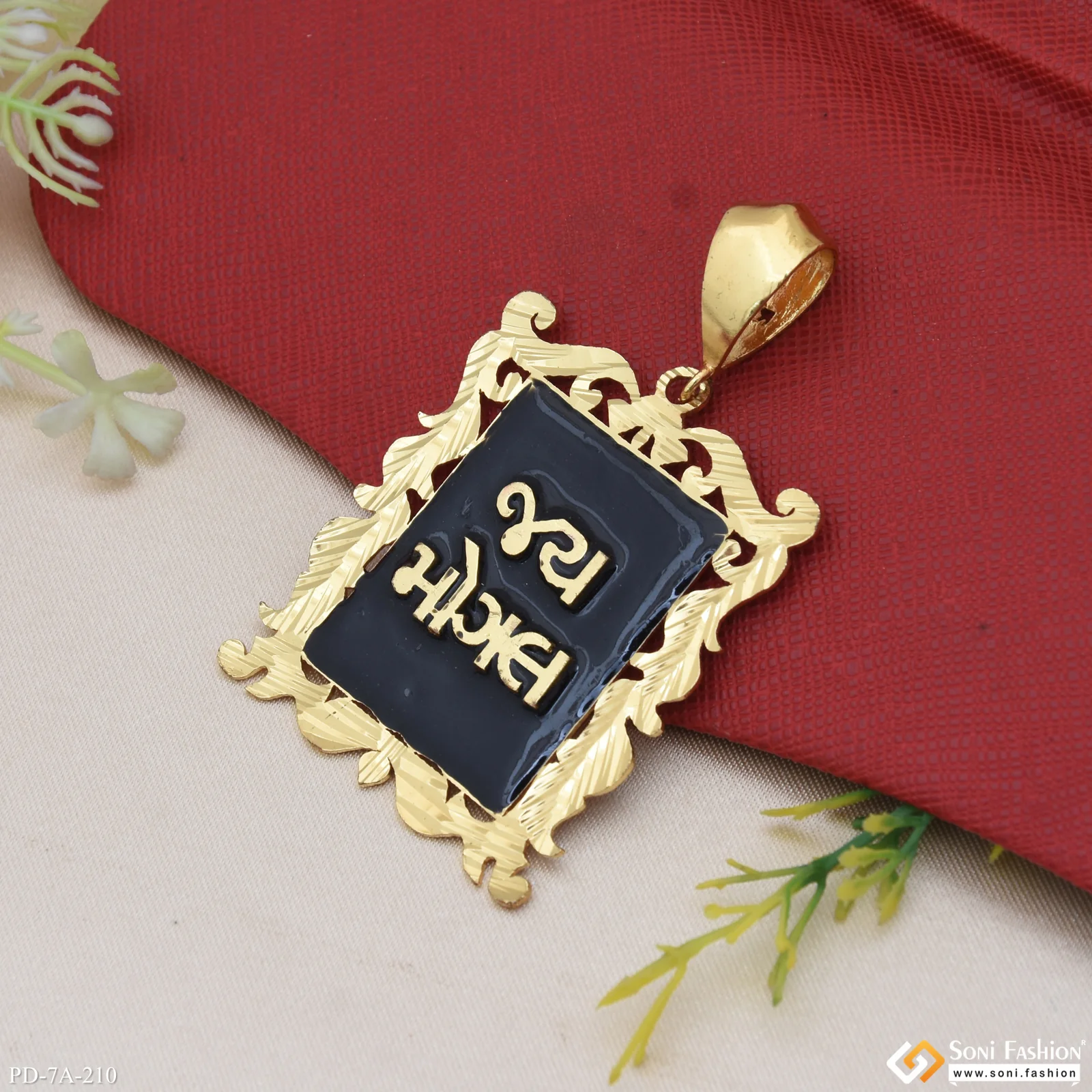 Jay Mogal(letter) Eye-Catching Design Gold Plated Pendant for Men - Style A210 - Image 4