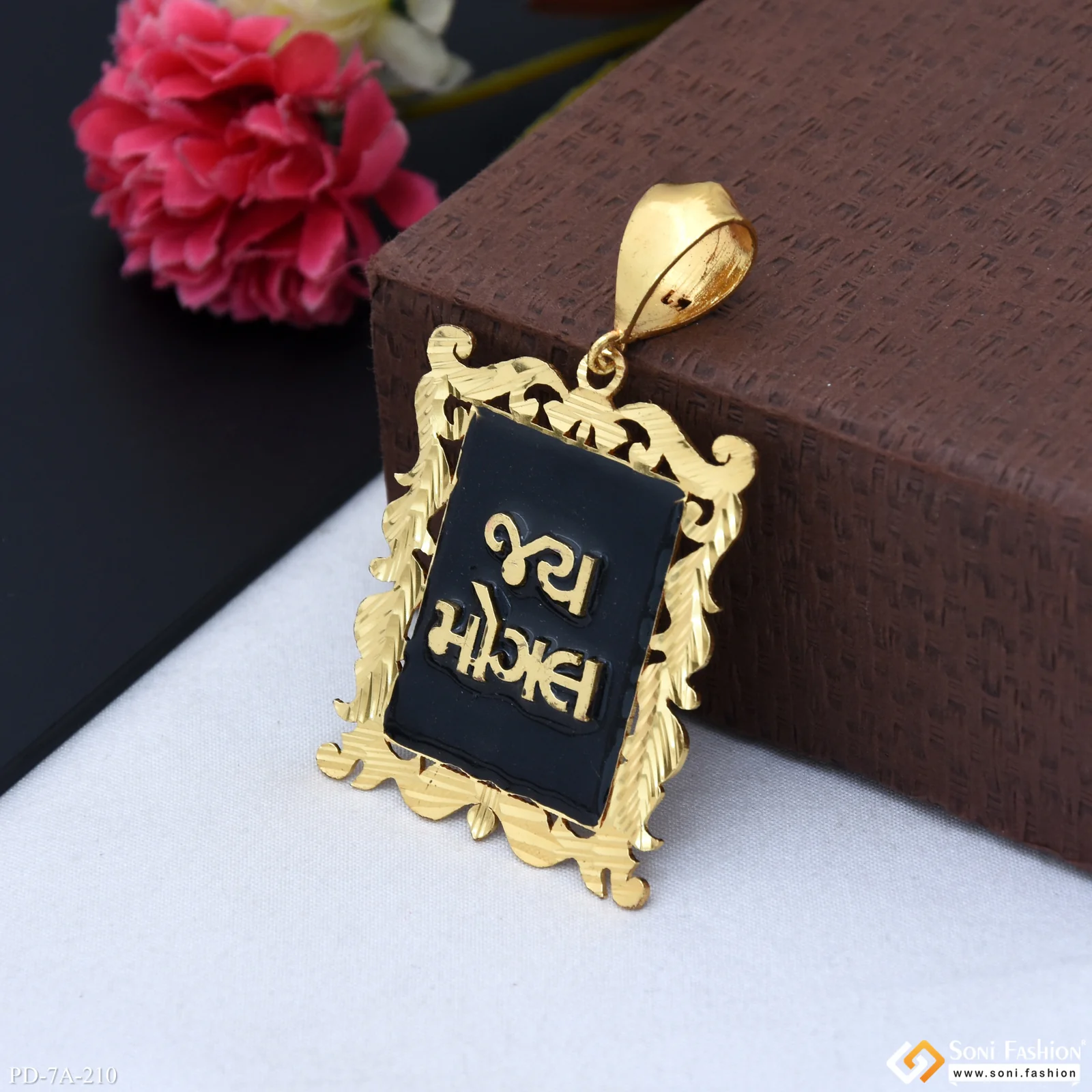 Jay Mogal(letter) Eye-Catching Design Gold Plated Pendant for Men - Style A210 - Image 5