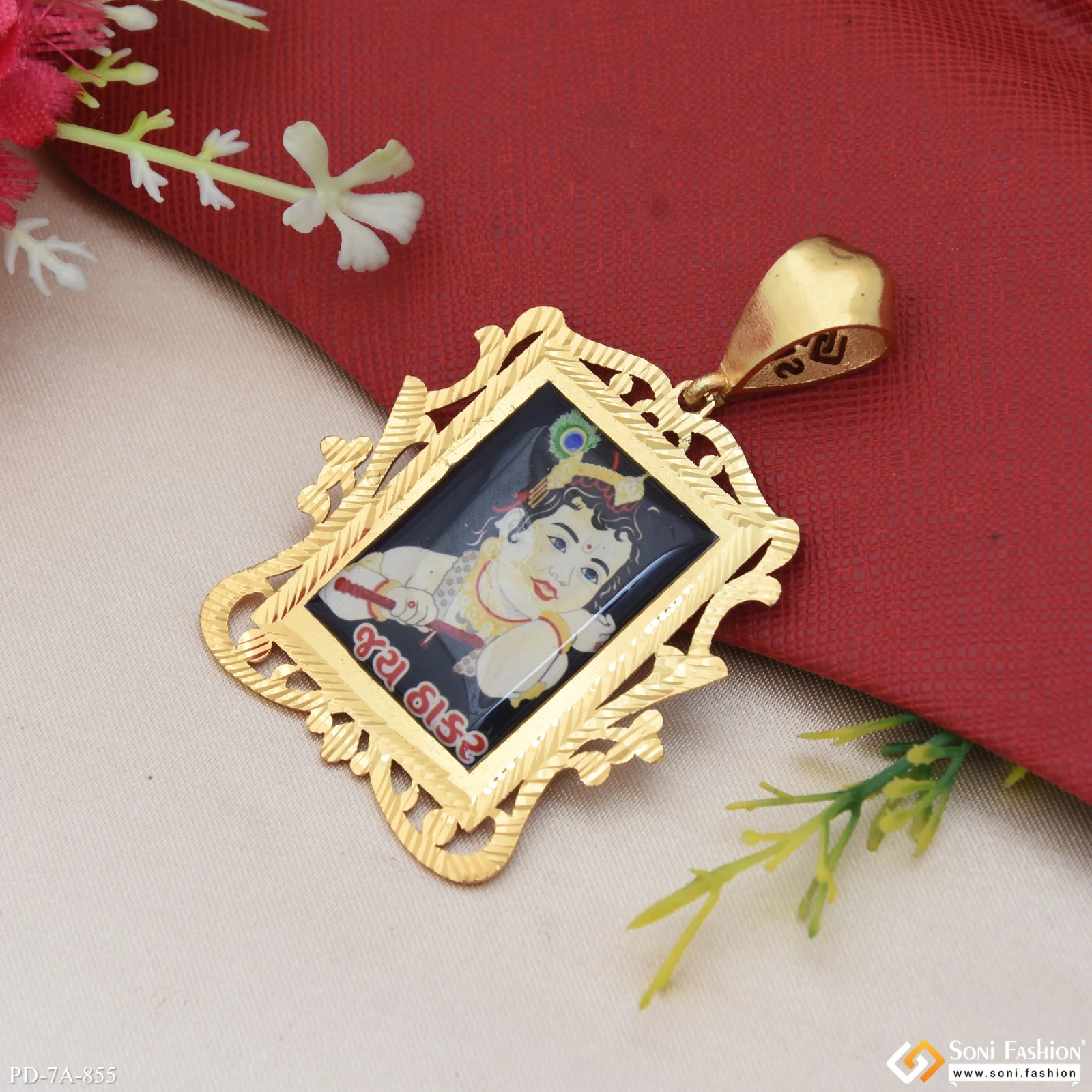 Jay Thakar Handmade Photo Gold Plated Pendant for Men - Style A855 - Image 4