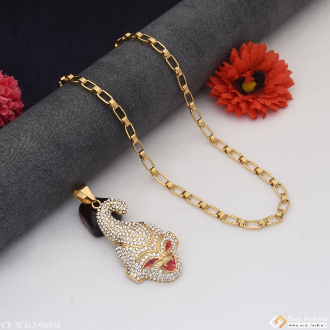 Joker Fashion-forward Design High-quality Chain Pendant Combo For Men (cp-c313-b076) - Image 4