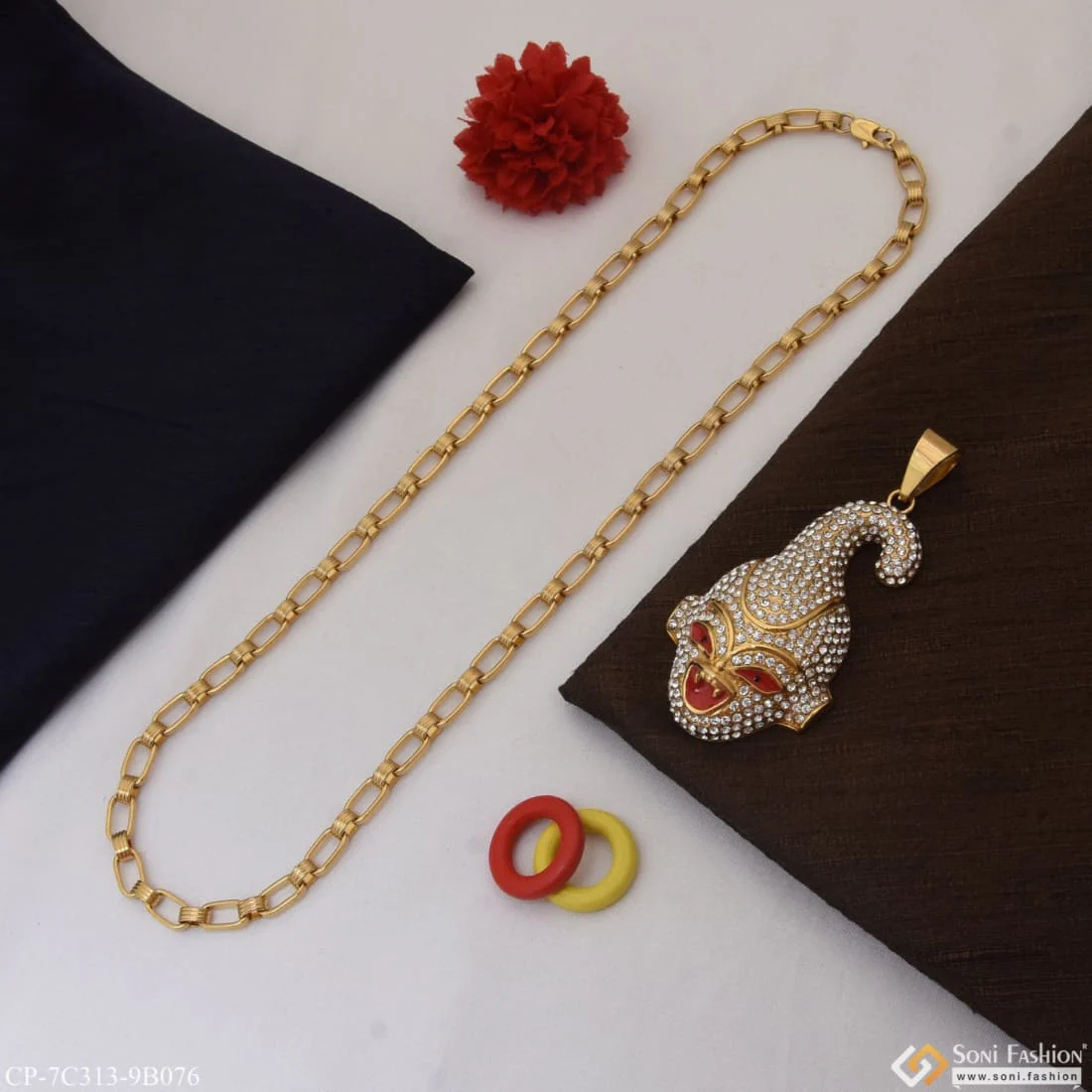 Joker Fashion-forward Design High-quality Chain Pendant Combo For Men (cp-c313-b076) - Image 5