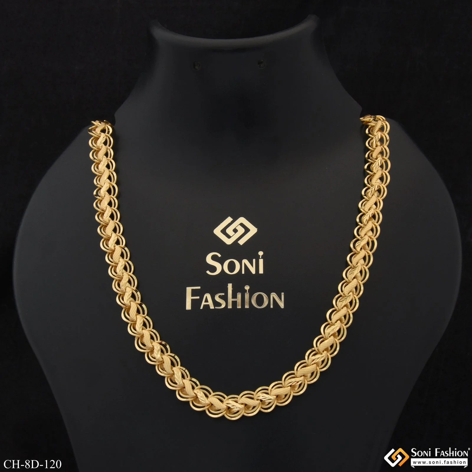 Kohli Fashion-Forward Design High-Quality Gold Plated Chain for Men - Style D120 - Image 2