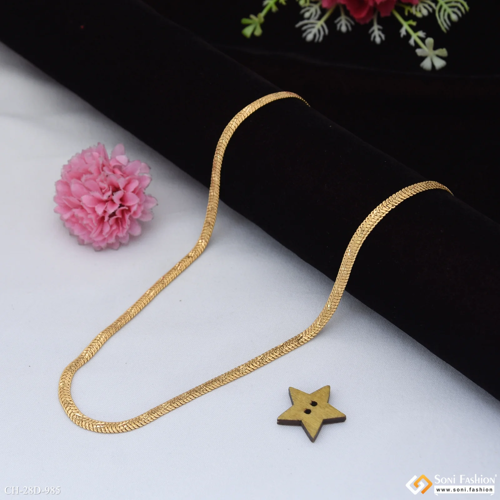 Latest Design 18k Gold Plated Chain for Men - Style D985 - Image 4