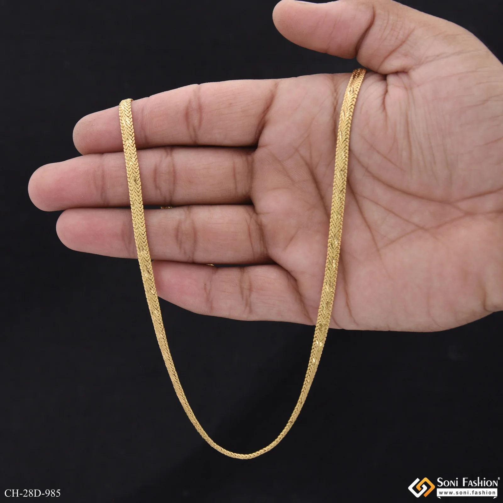 Latest Design 18k Gold Plated Chain for Men - Style D985 - Image 7