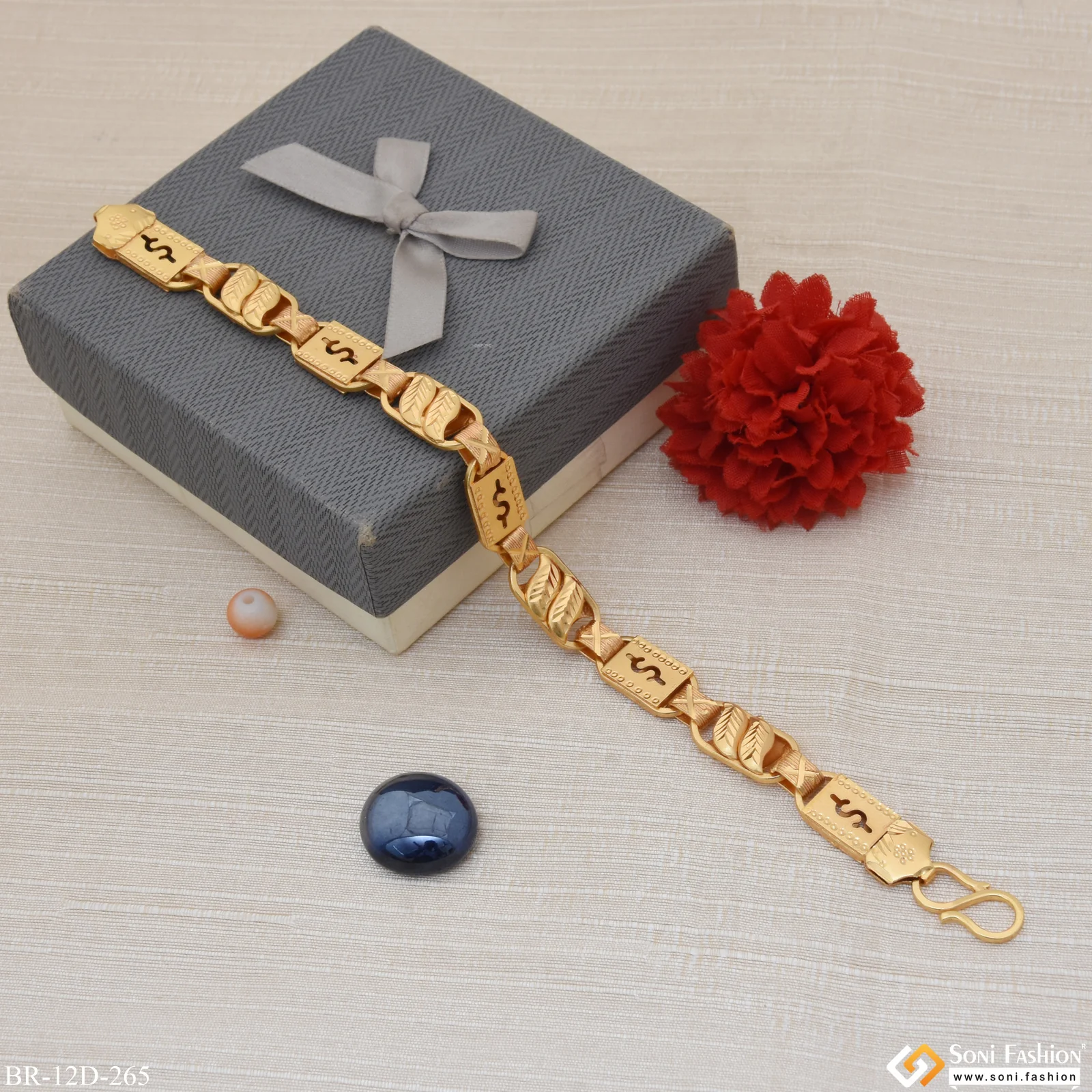 3 In 1 High-Quality Gold Plated Bracelet for Men - Style D265 - Image 6