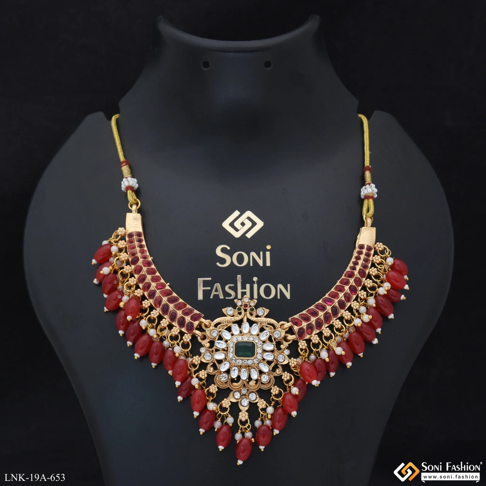 Latest Design Gold Plated Antique Necklace for Women - Style A653