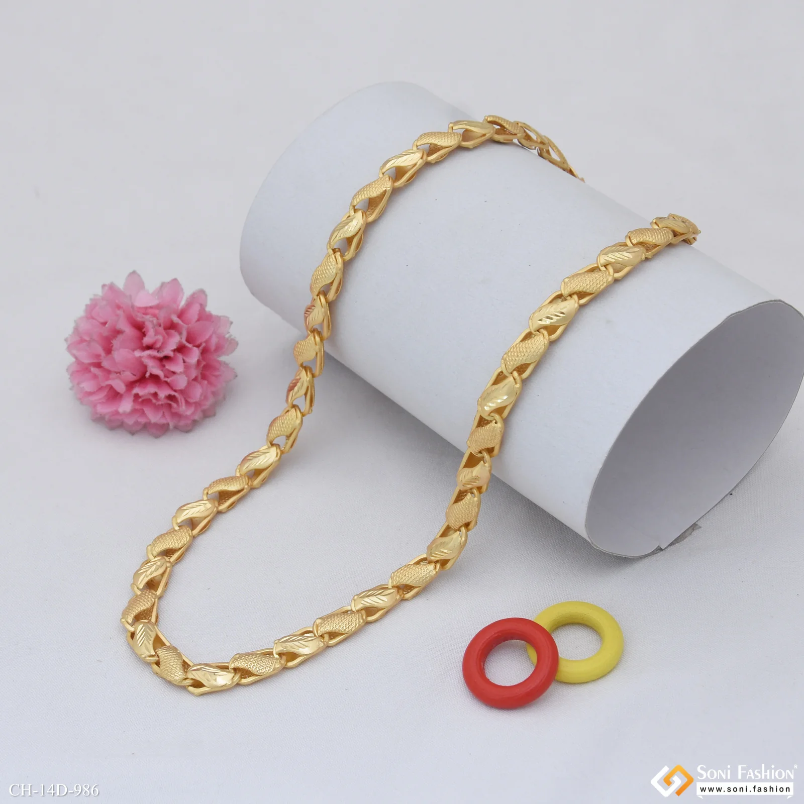 Latest Design Gold Plated Kohli Chain for Men - Style D986 - Image 3