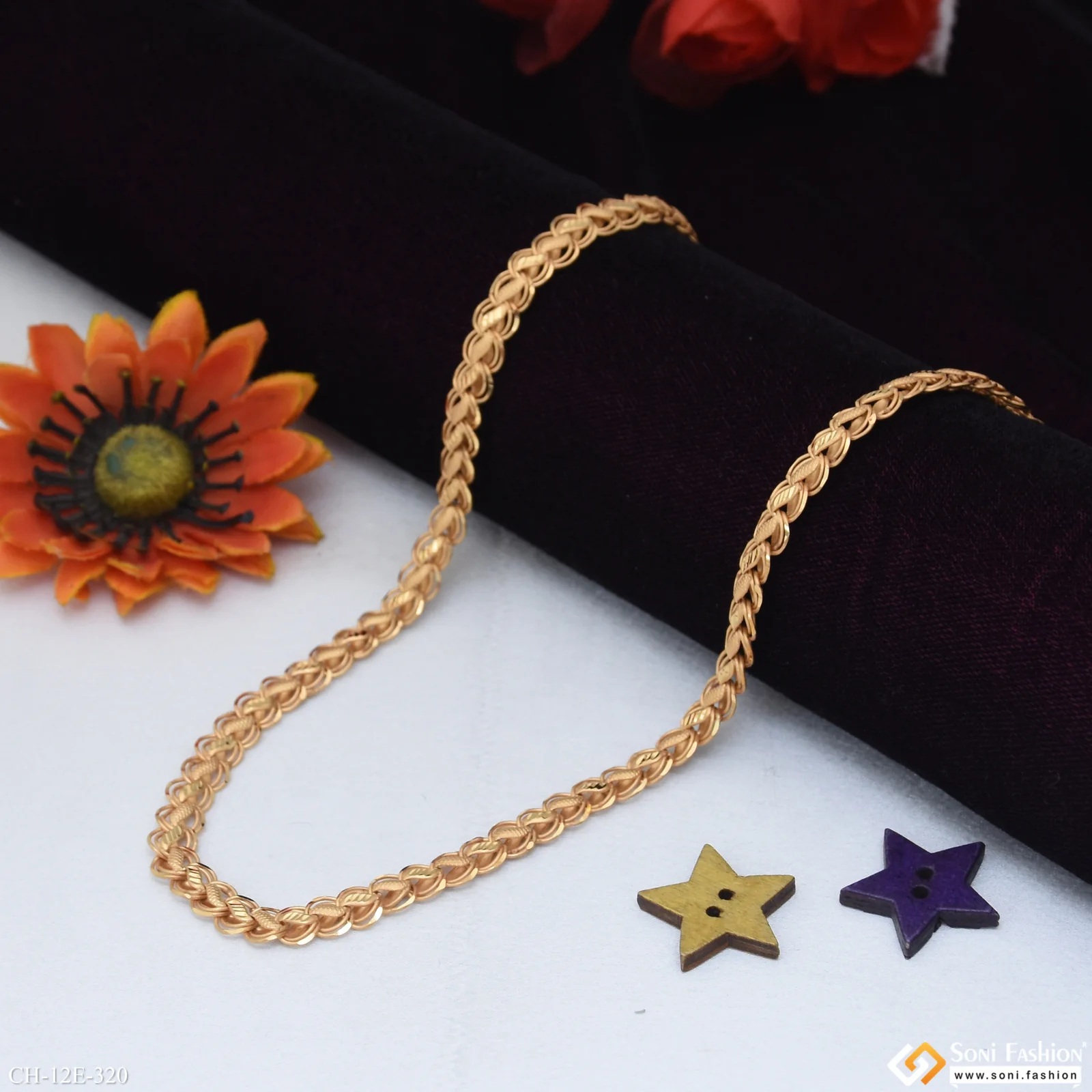 Latest Design Gold Plated Kohli Chain for Men - Style E320 - Image 3