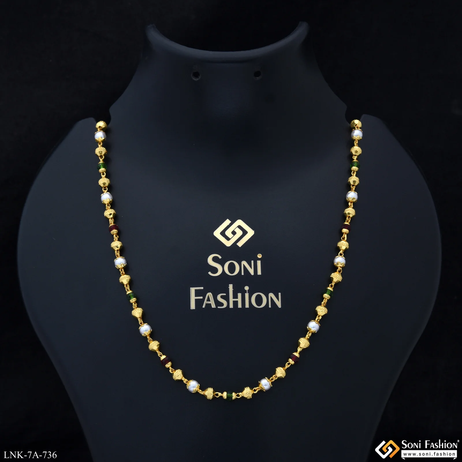Latest Design Gold Plated Mala for Women - Style A736