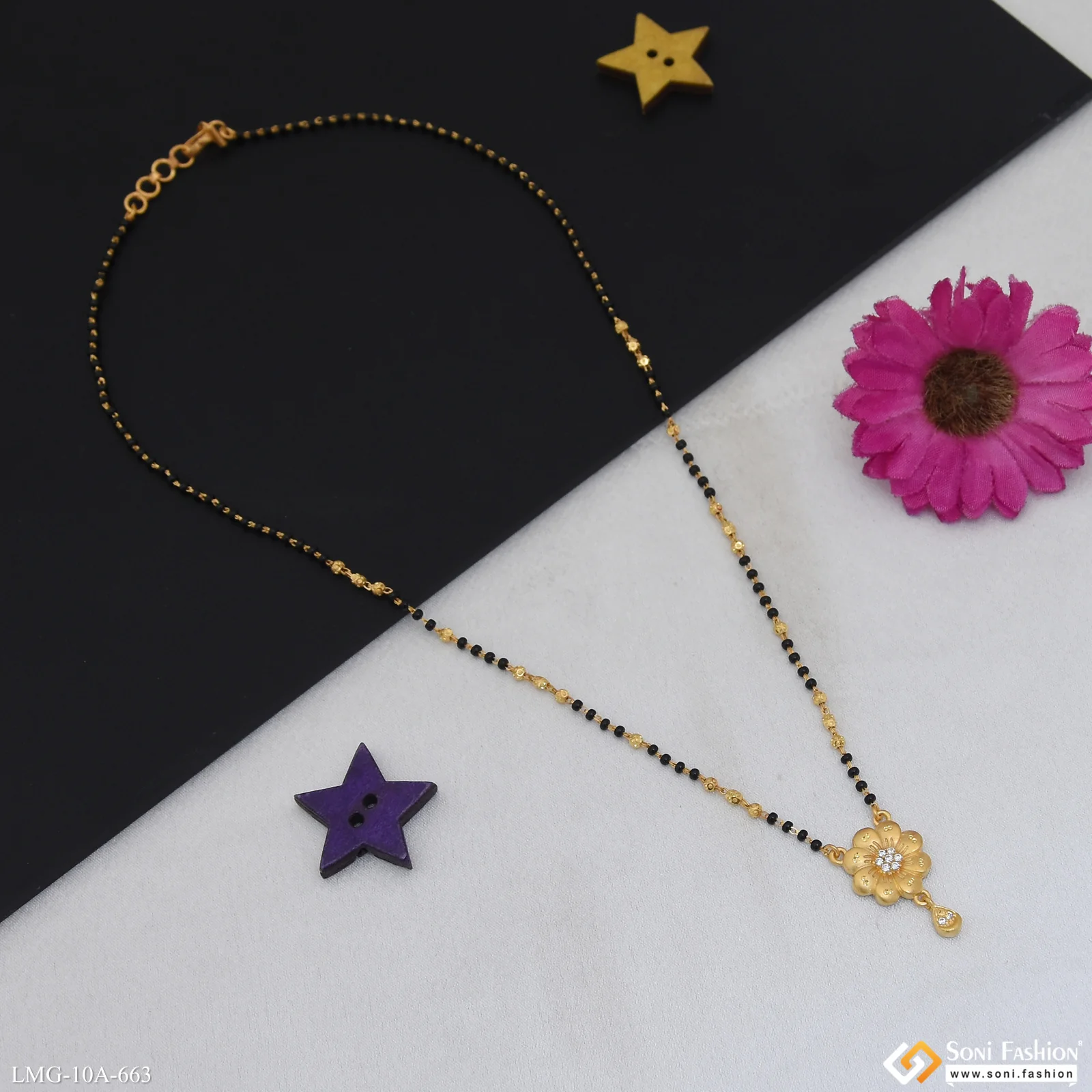 Latest Design Gold Plated Mangalsutra for Women - Style A663 - Image 2