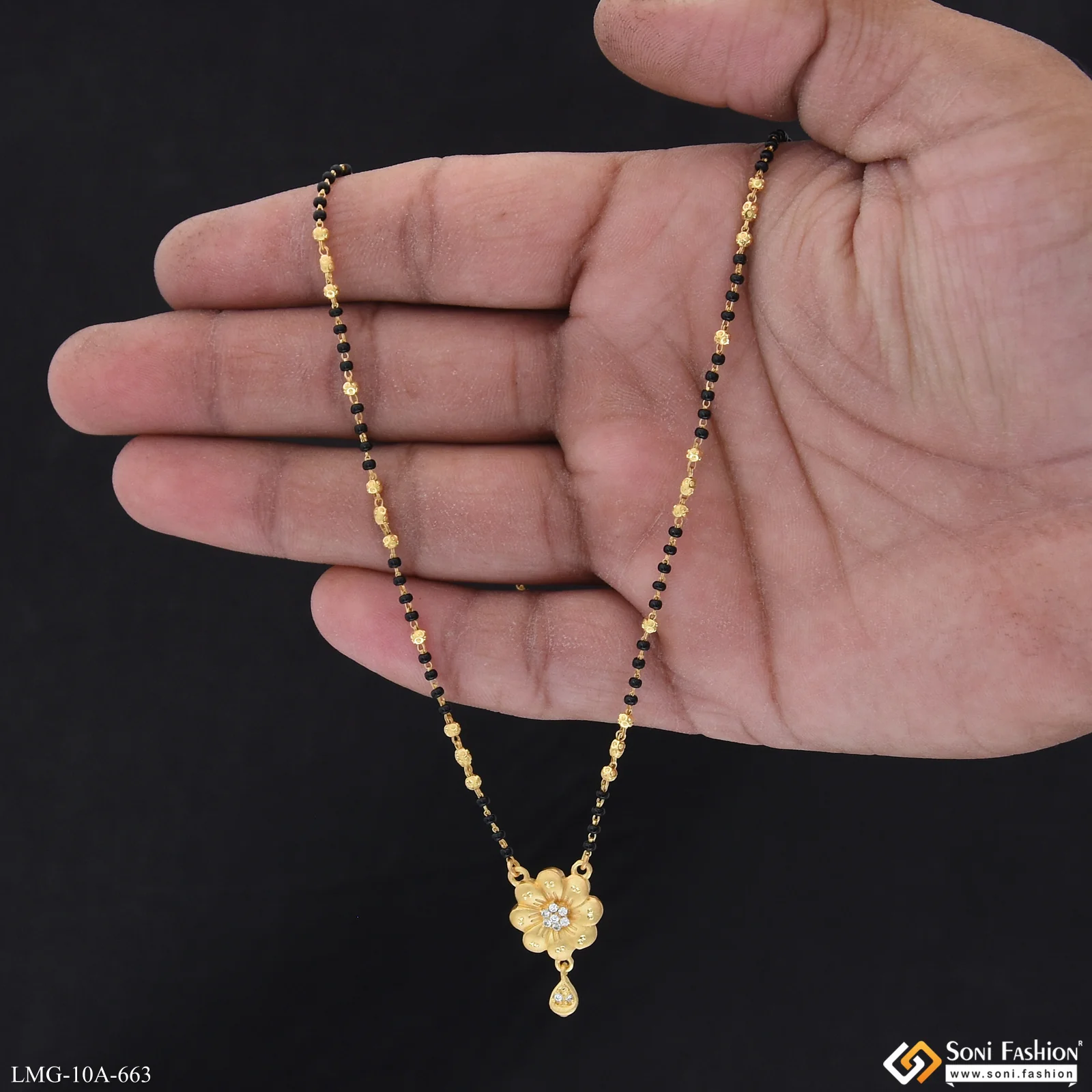 Latest Design Gold Plated Mangalsutra for Women - Style A663 - Image 4