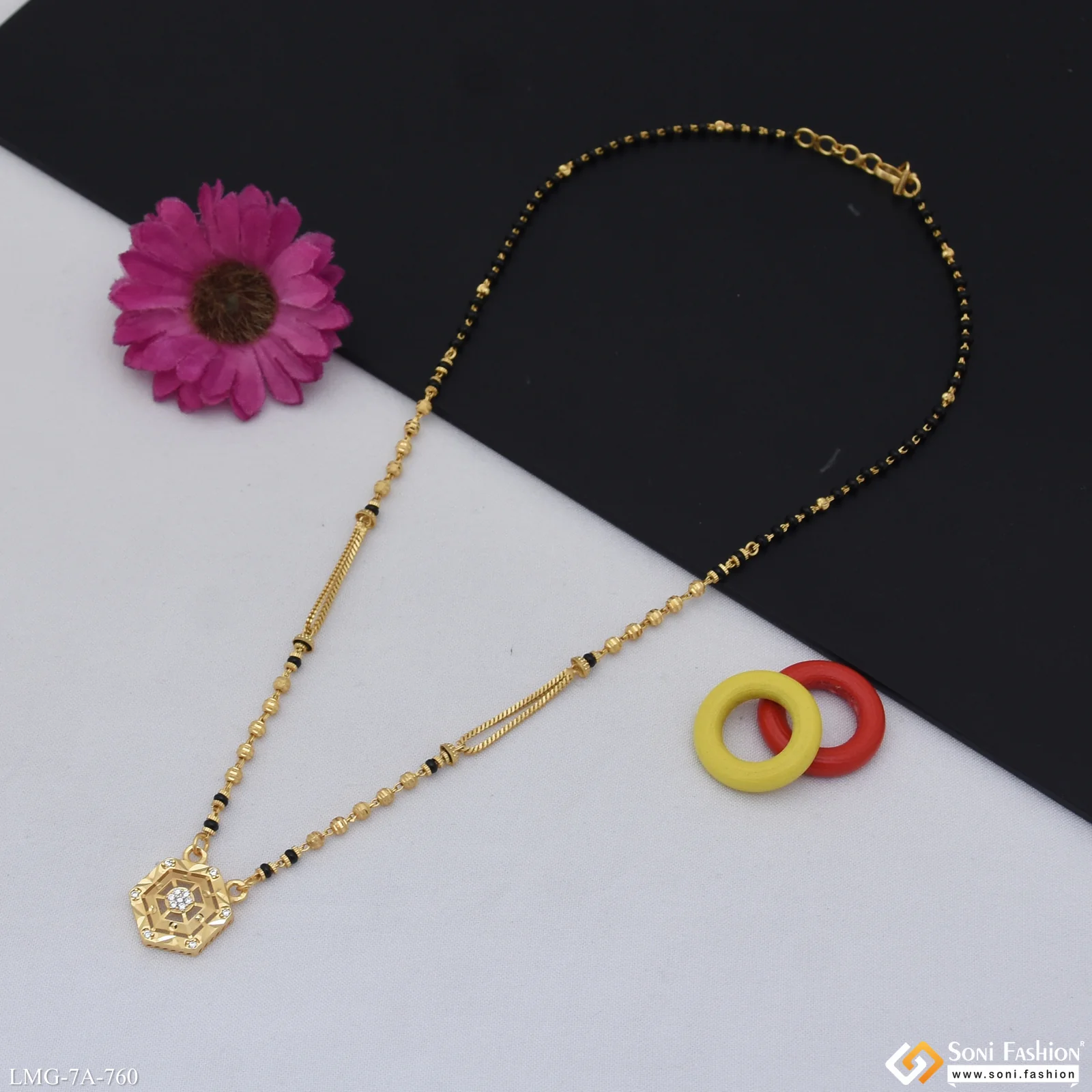 Latest Design Gold Plated Mangalsutra for Women - Style A760 - Image 3