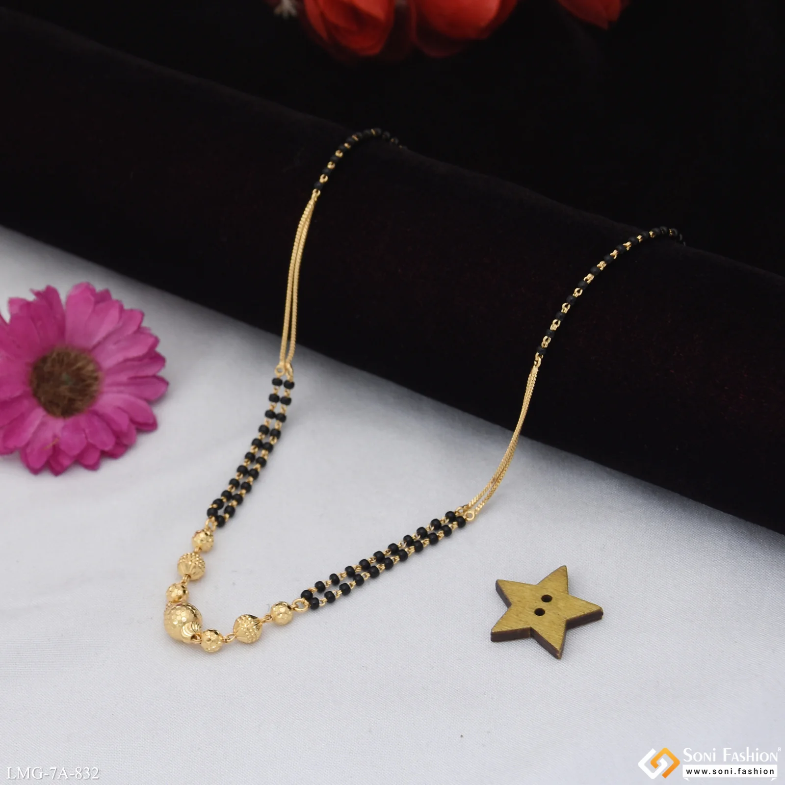 Latest Design Gold Plated Mangalsutra for Women - Style A832 - Image 3