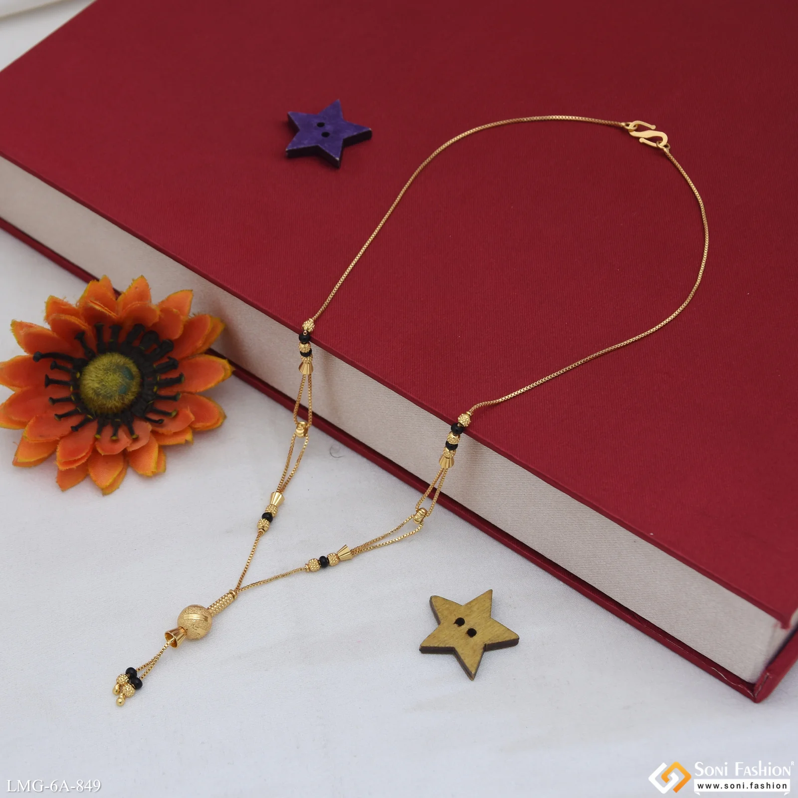 Latest Design Gold Plated Mangalsutra for Women - Style A849 - Image 5