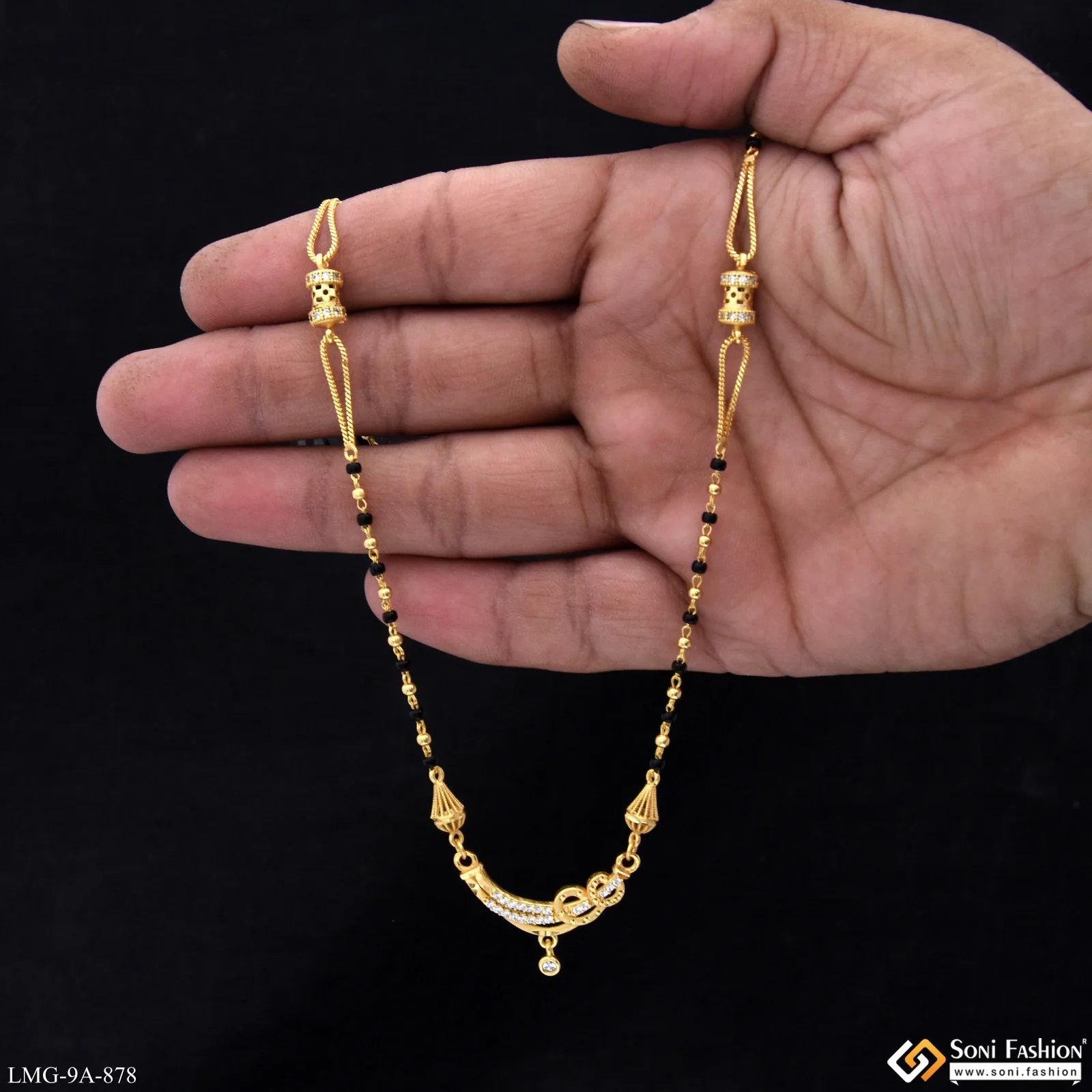 Latest Design Gold Plated Mangalsutra for Women - Style A878 - Image 2