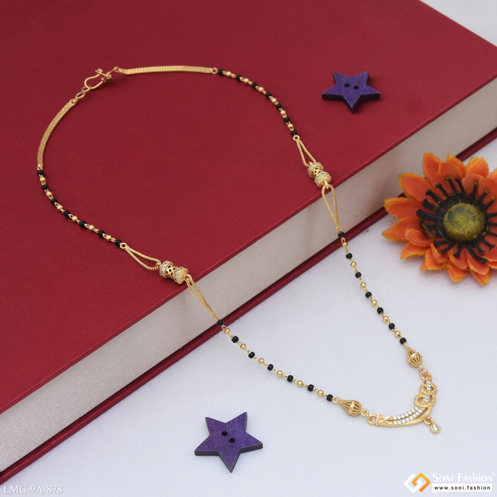 Latest Design Gold Plated Mangalsutra for Women - Style A878 - Image 4