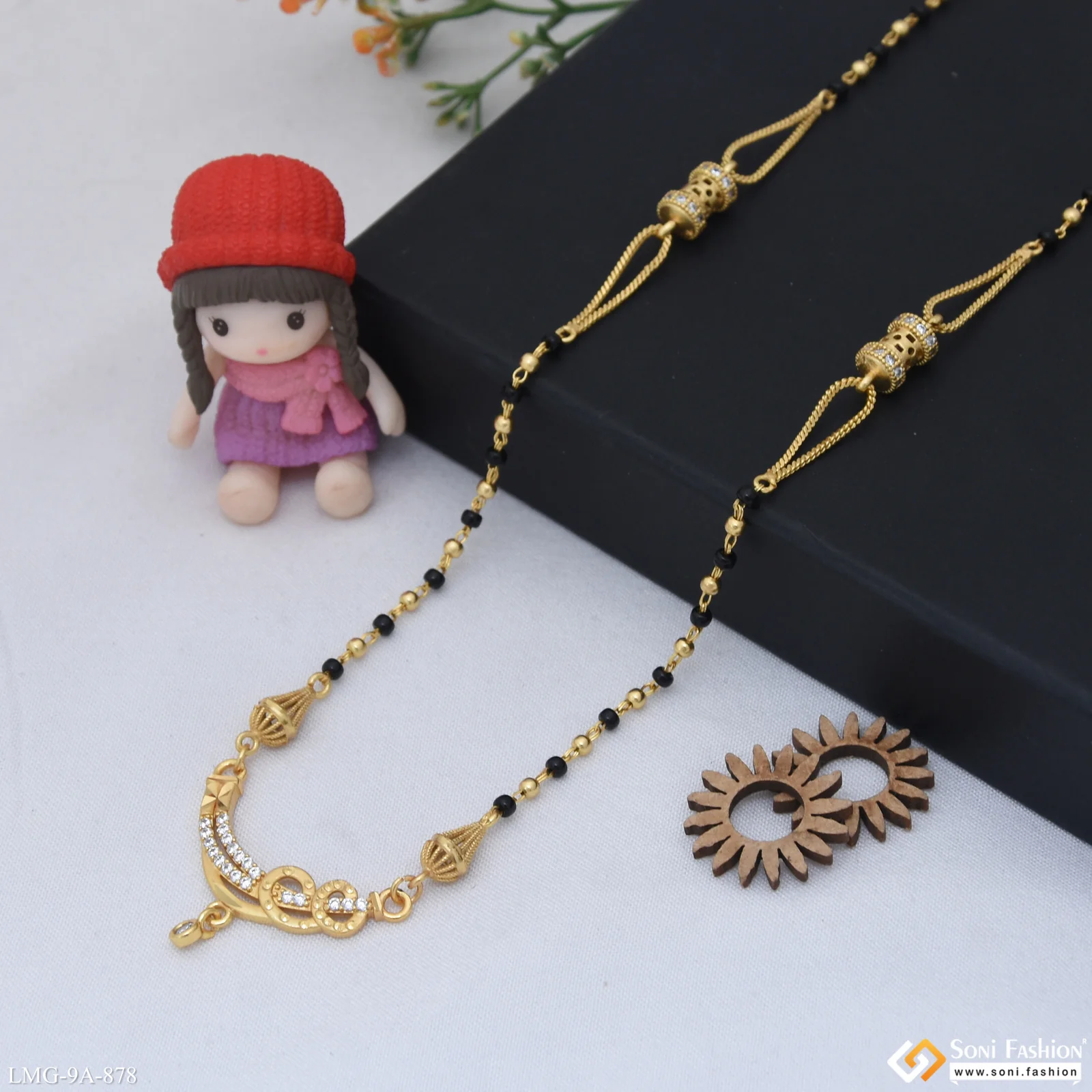 Latest Design Gold Plated Mangalsutra for Women - Style A878 - Image 5