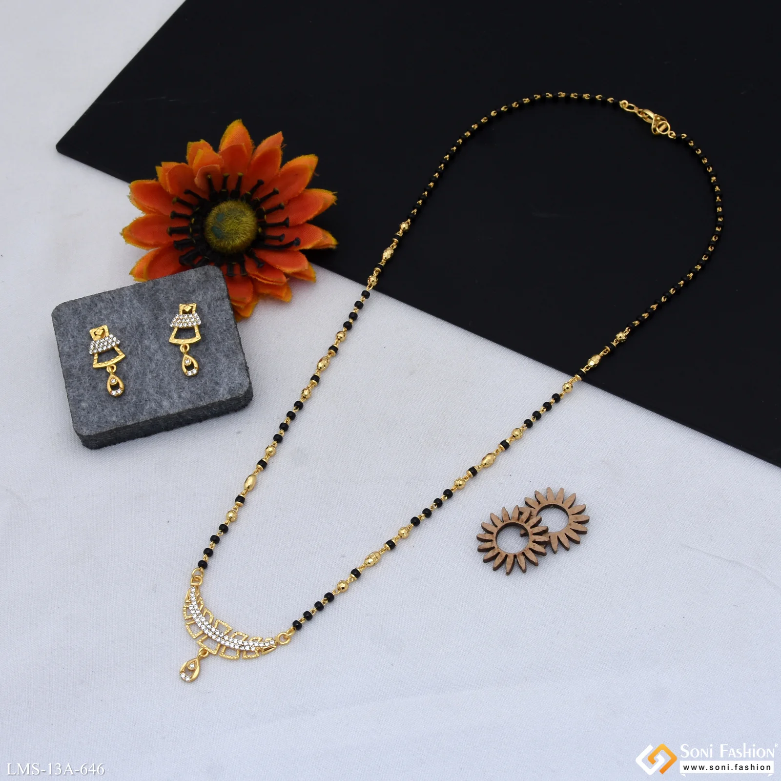 Latest Design Gold Plated Mangalsutra Set for Women - Style A646 - Image 5