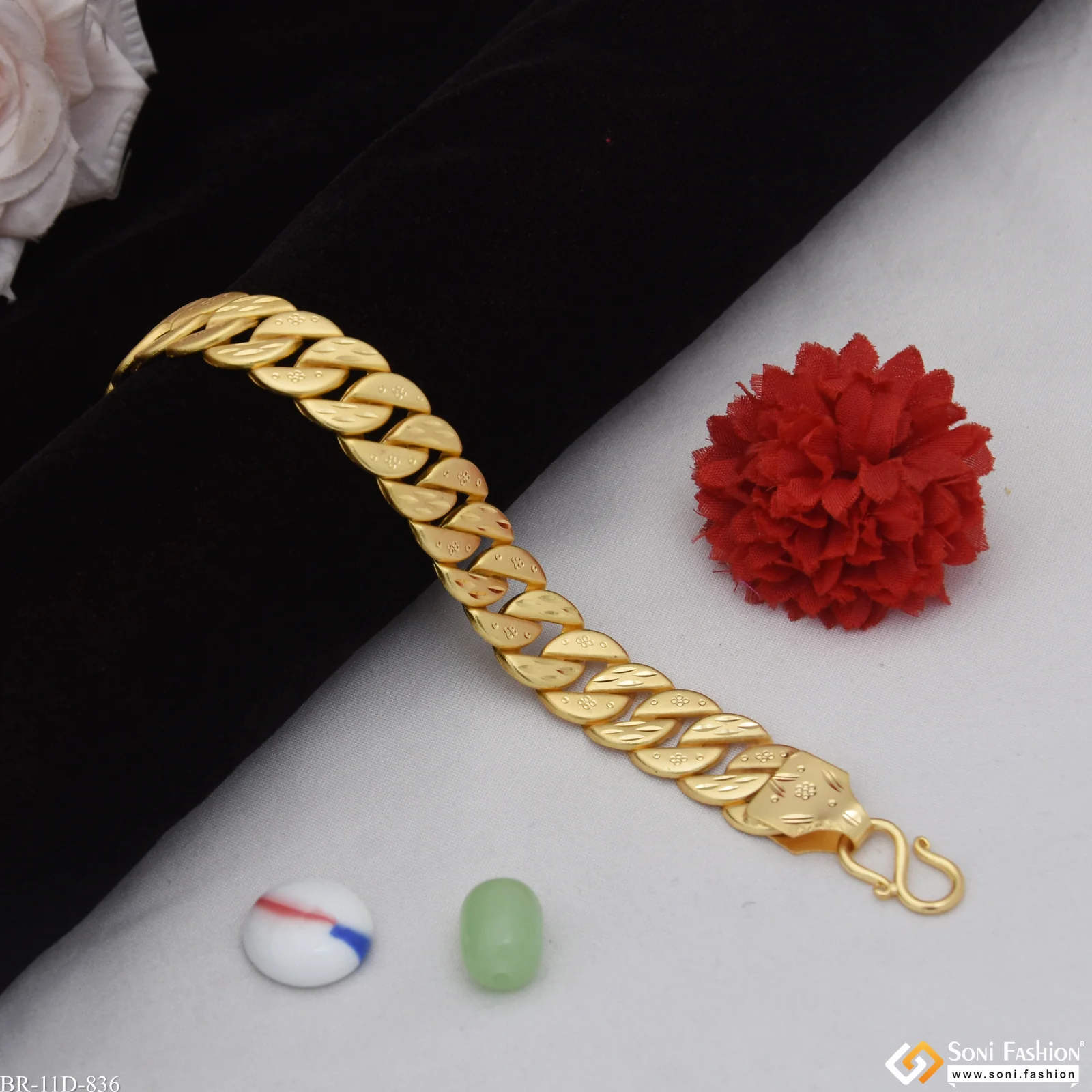 Latest Design Gold Plated Pokal Bracelet for Men - Style D836 - Image 5