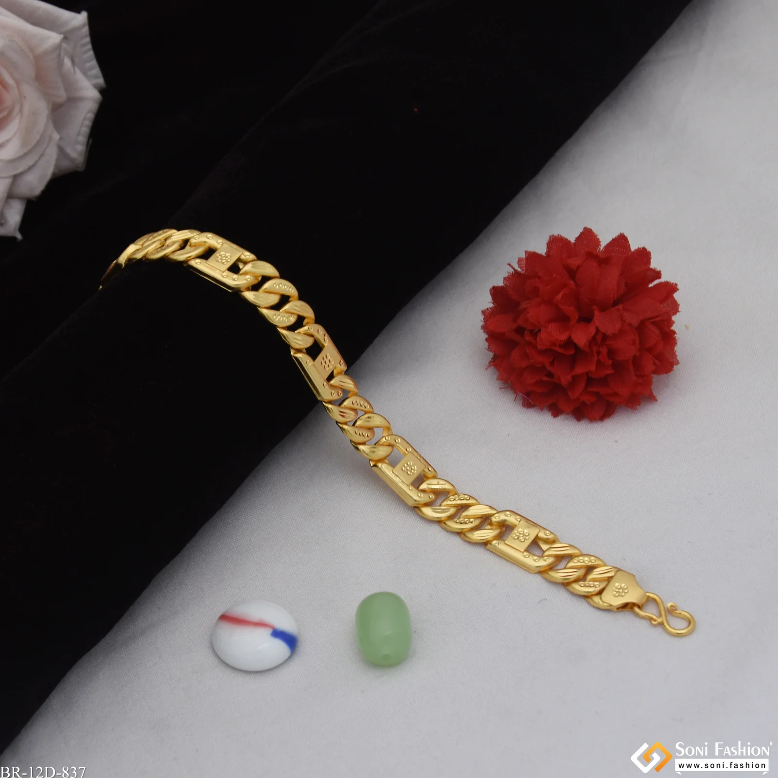Latest Design Gold Plated Pokal Bracelet for Men - Style D837 - Image 4