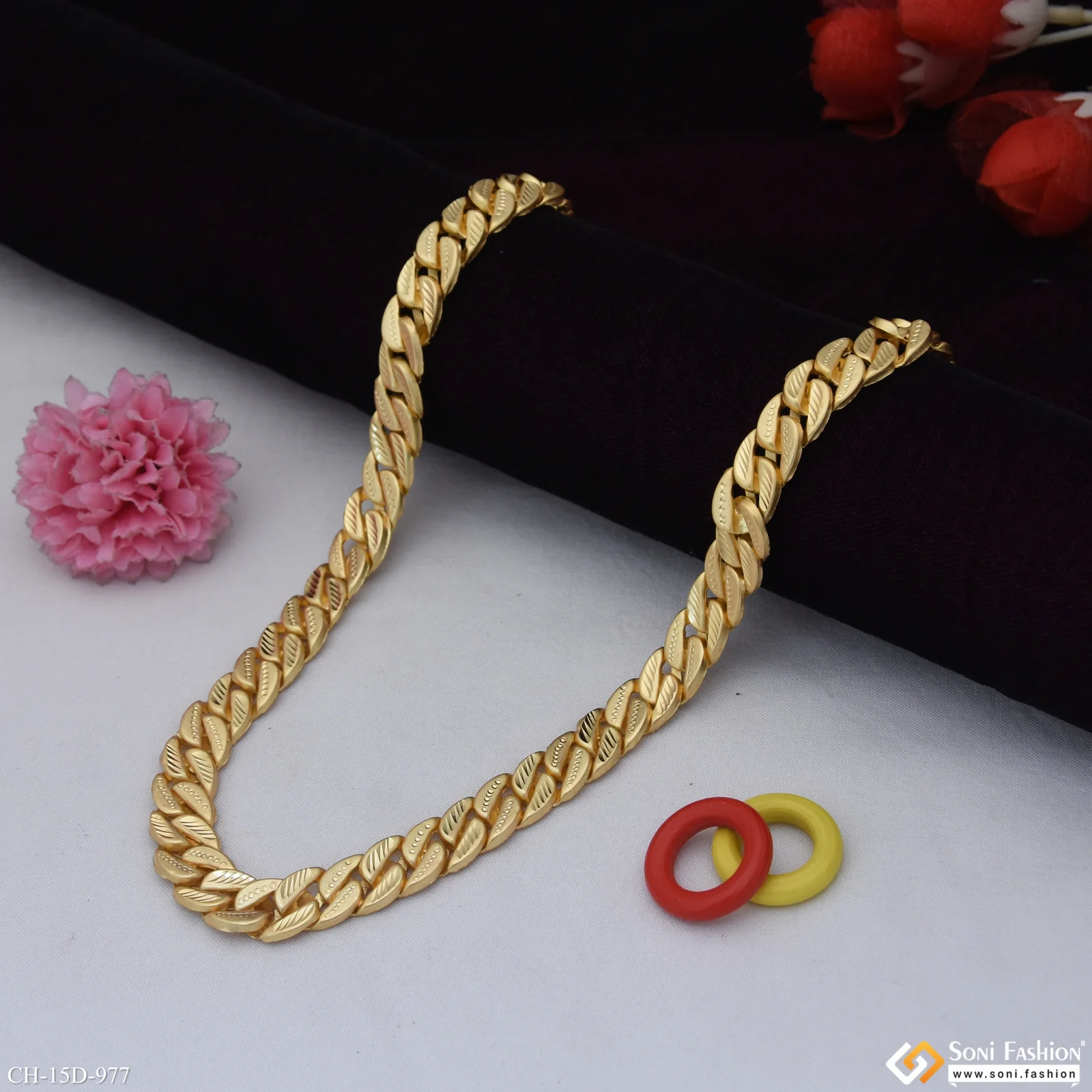 Latest Design Gold Plated Pokal Chain for Men - Style D977 - Image 4