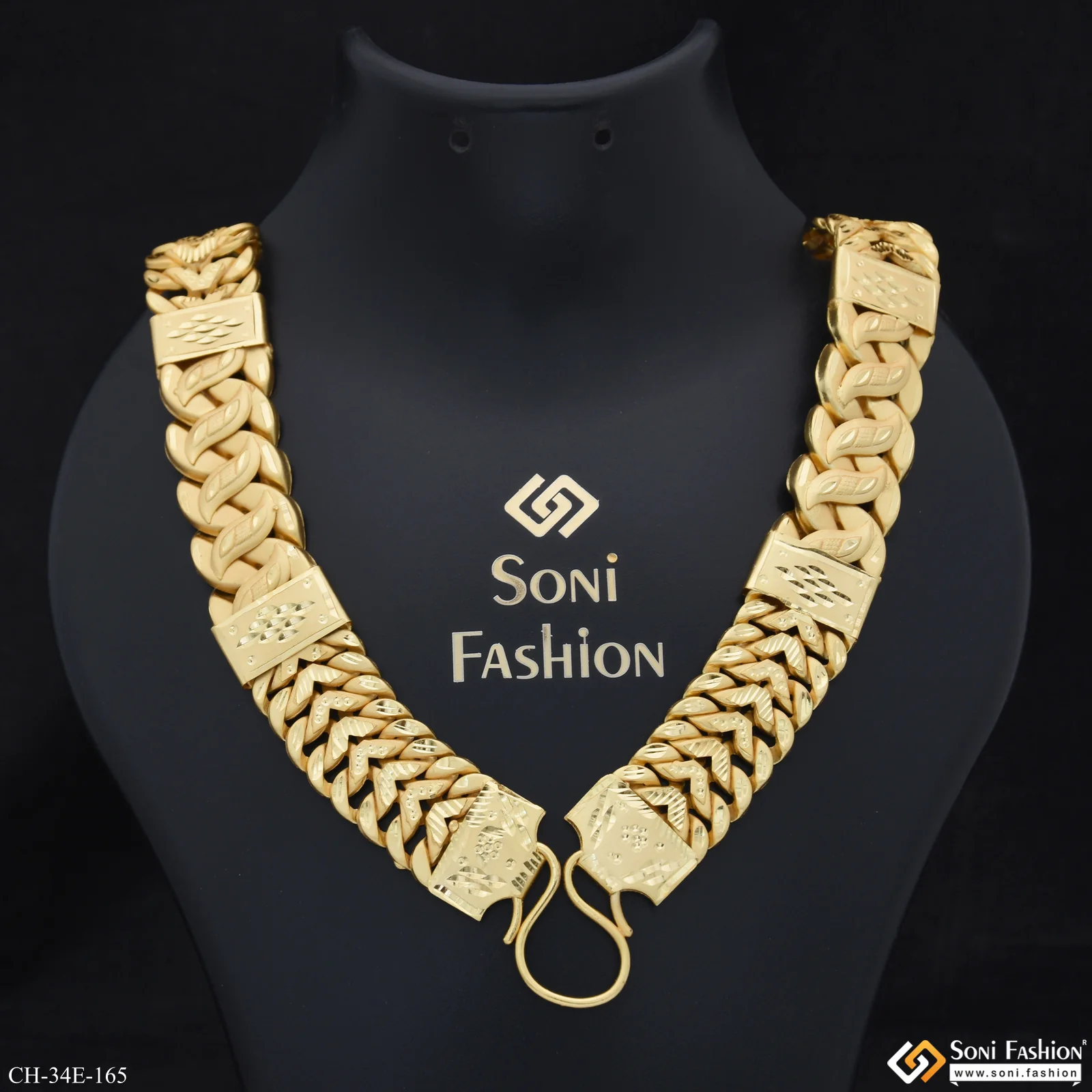 Latest Design Gold Plated Pokal Chain for Men - Style E165 - Image 4