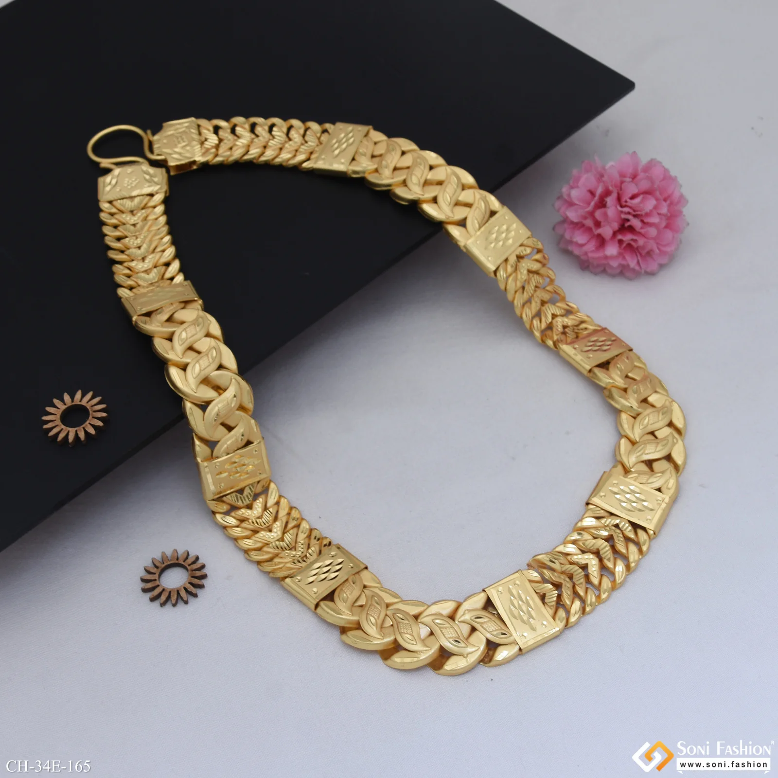 Latest Design Gold Plated Pokal Chain for Men - Style E165 - Image 5