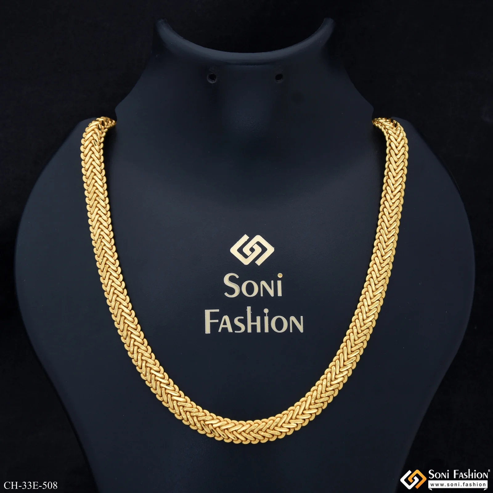 Latest Design Gold Plated Snake Chain for Men - Style E508