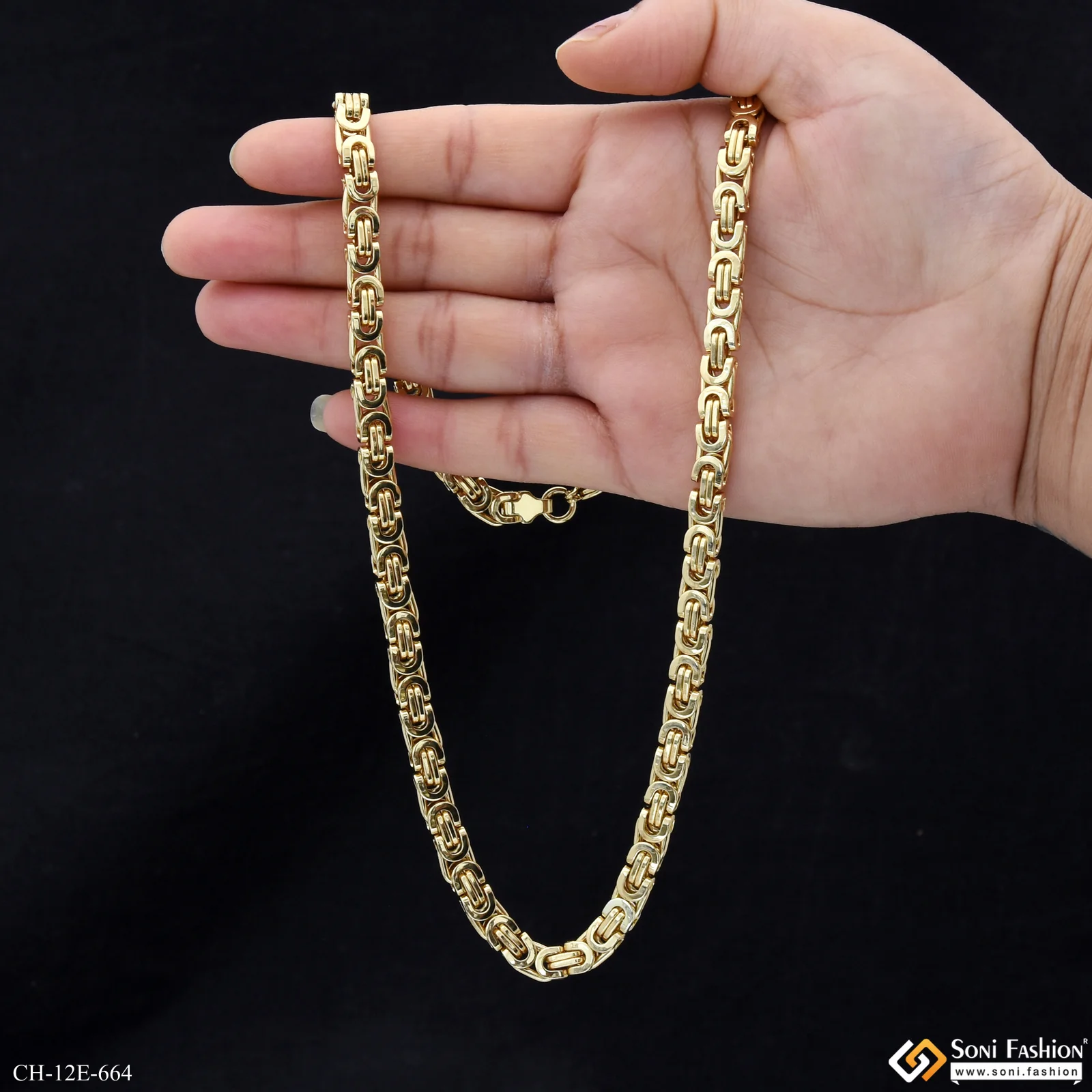 Latest Design High-Quality Stainless Steel Chain for Men - Style E664 - Image 2