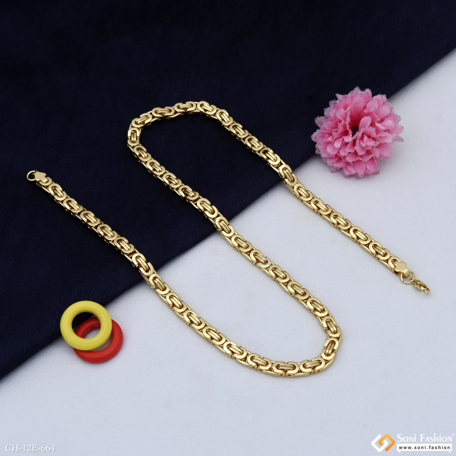 Latest Design High-Quality Stainless Steel Chain for Men - Style E664 - Image 5