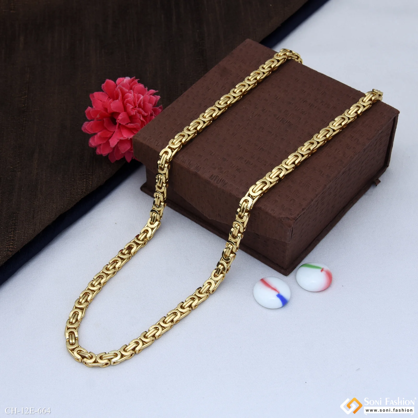 Latest Design High-Quality Stainless Steel Chain for Men - Style E664 - Image 6