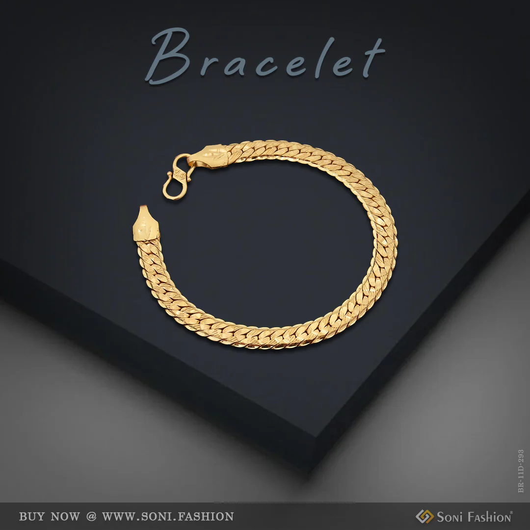 Latest Design High-Quality Gold Plated Bracelet for Men - Style D293