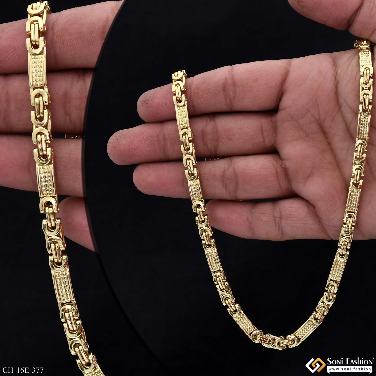 Latest Design Stainless Steel Chain for Men - Style E377 - Image 2